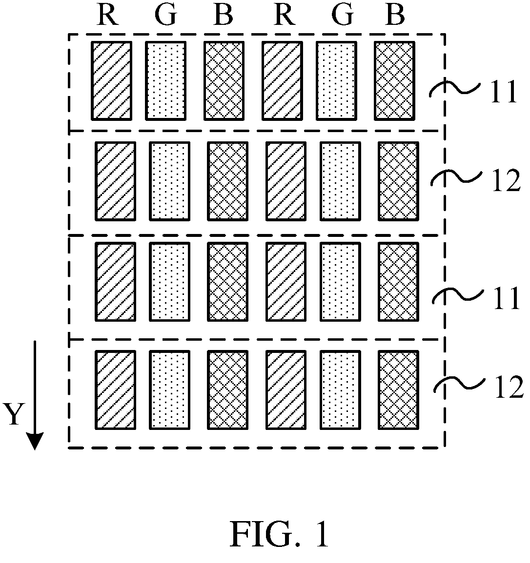 Patent US11776459 Figure 1 – Display device and terminal having an energy saving mode with data compensation