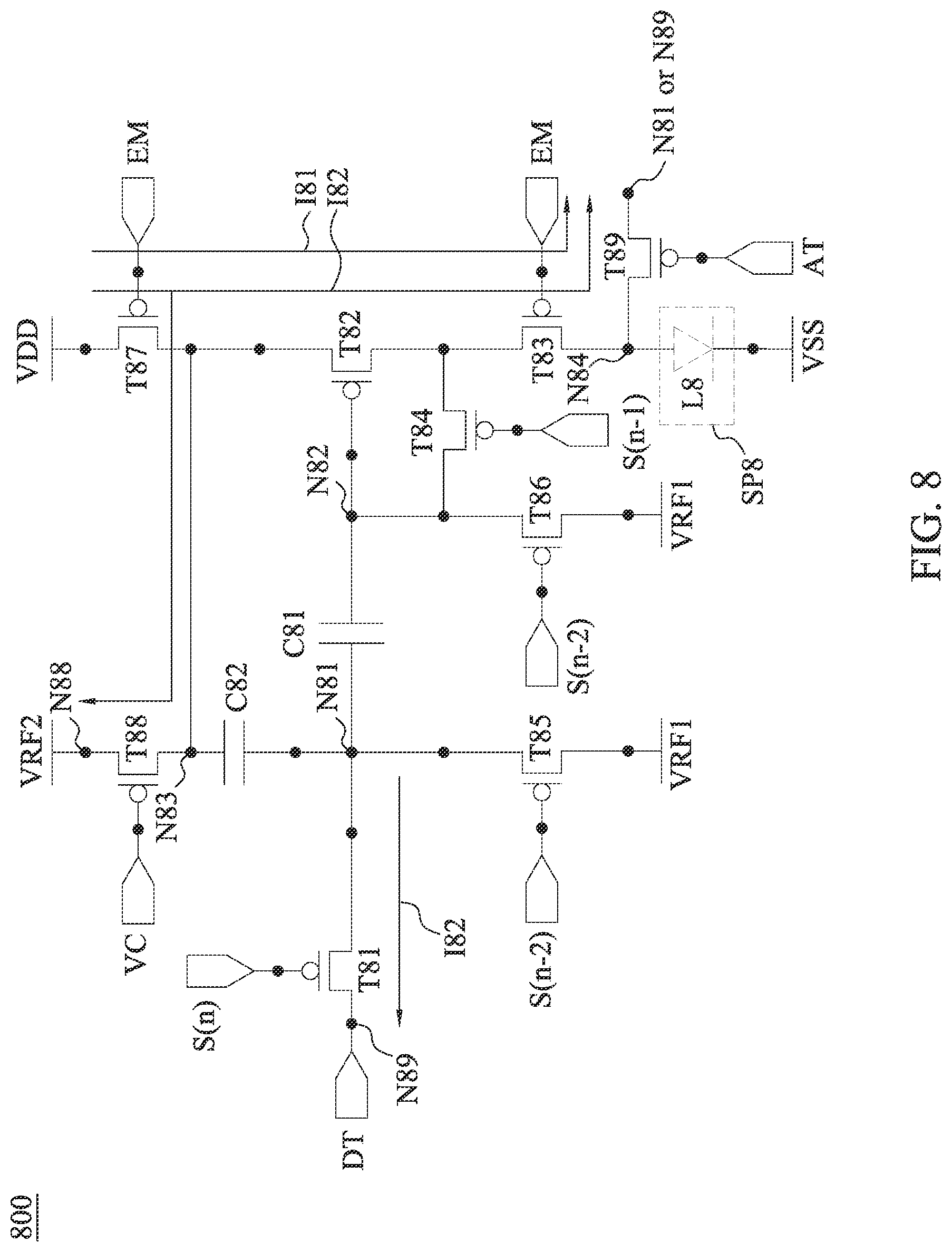 Patent US11776463 Figure 8 – Display device, detecting method and pixel driving circuit