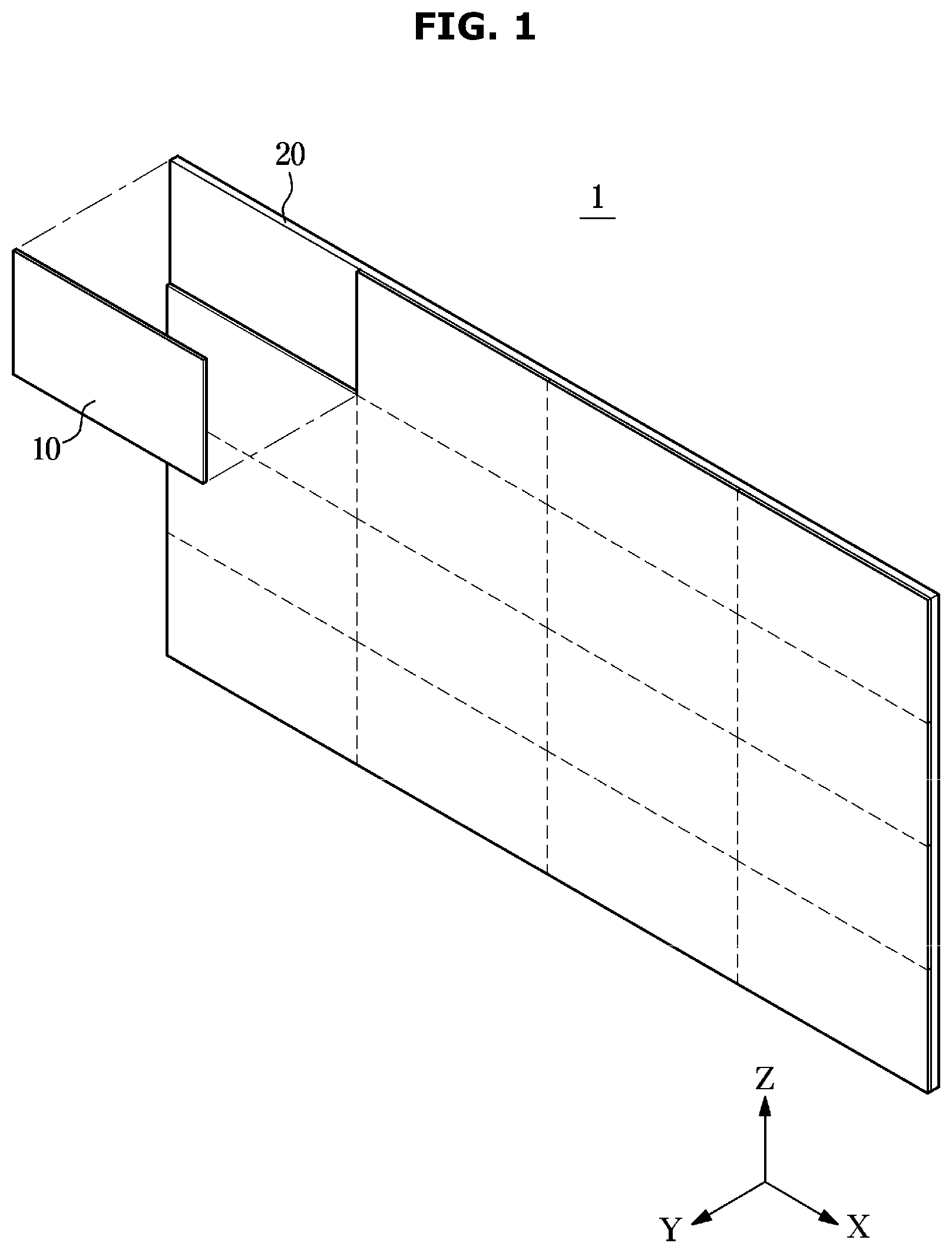 Patent US11776465 Figure 1 – Display module and display apparatus including the same