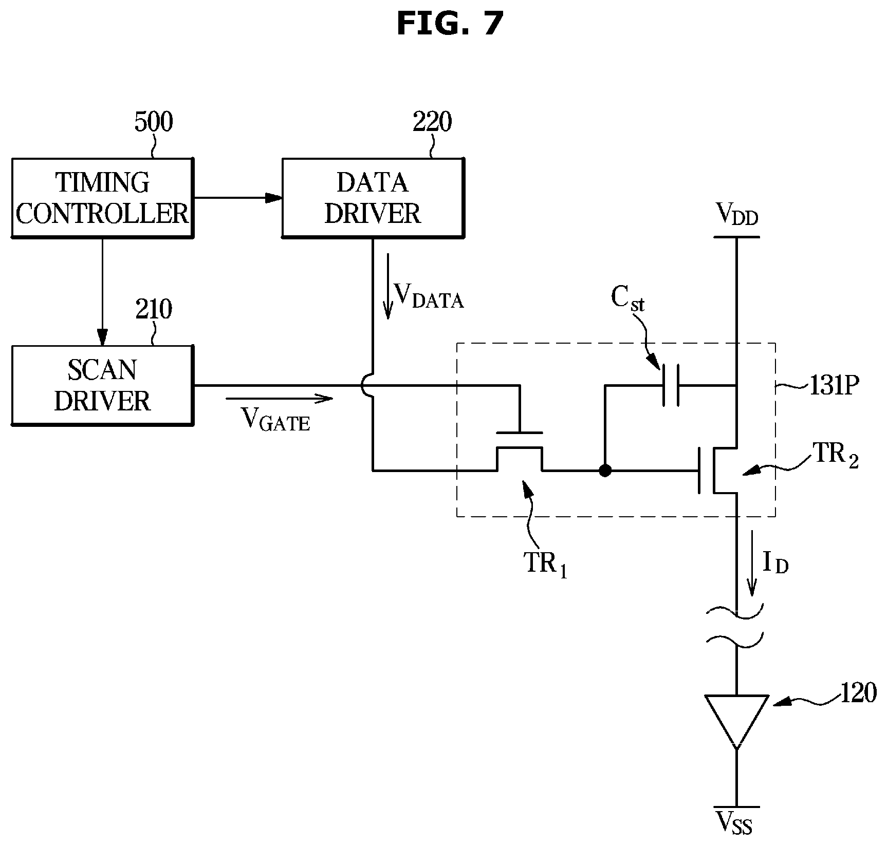 Patent US11776465 Figure 7 – Display module and display apparatus including the same