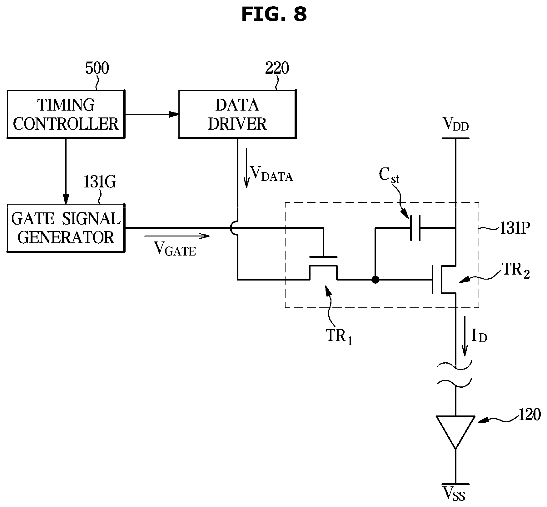 Patent US11776465 Figure 8 – Display module and display apparatus including the same