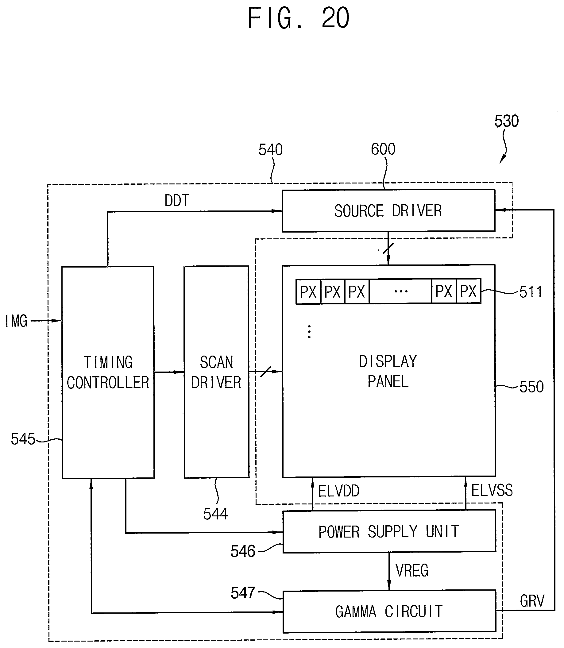 Patent US11776473 Figure 18 – Display device performing charge sharing