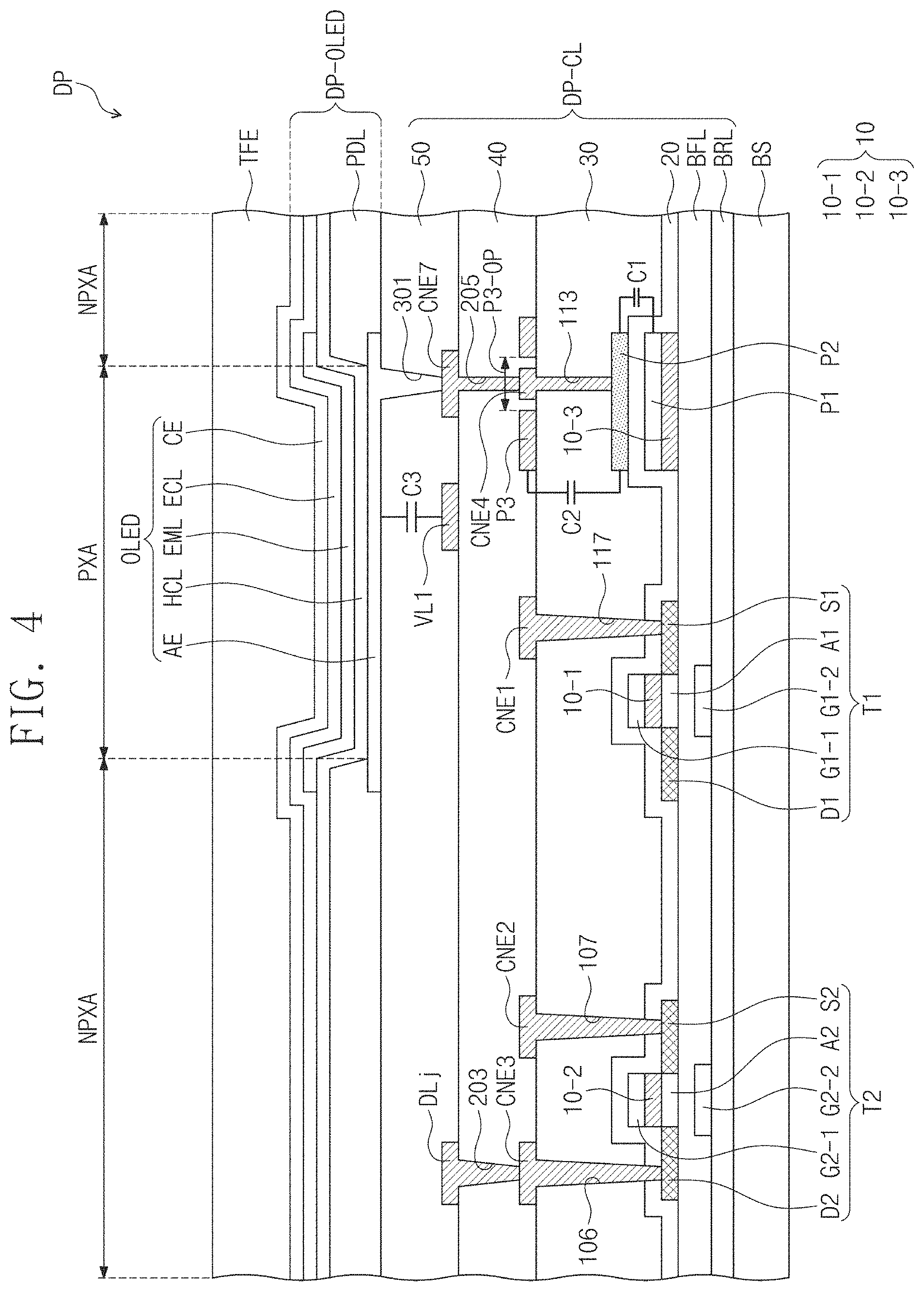 Patent US11776474 Figure 4 – Display device