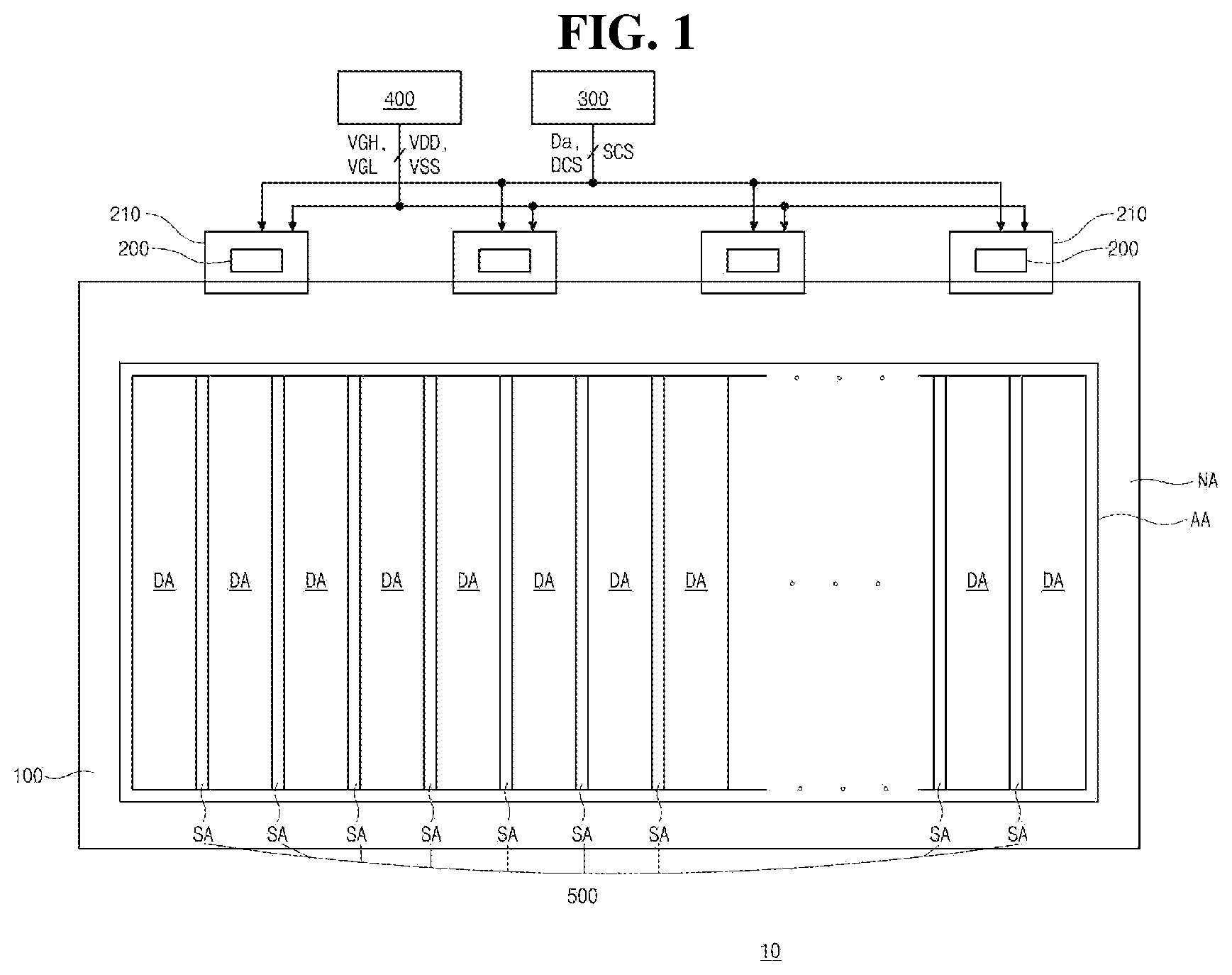 Patent US11776478 Figure 1 – Electroluminescent display device
