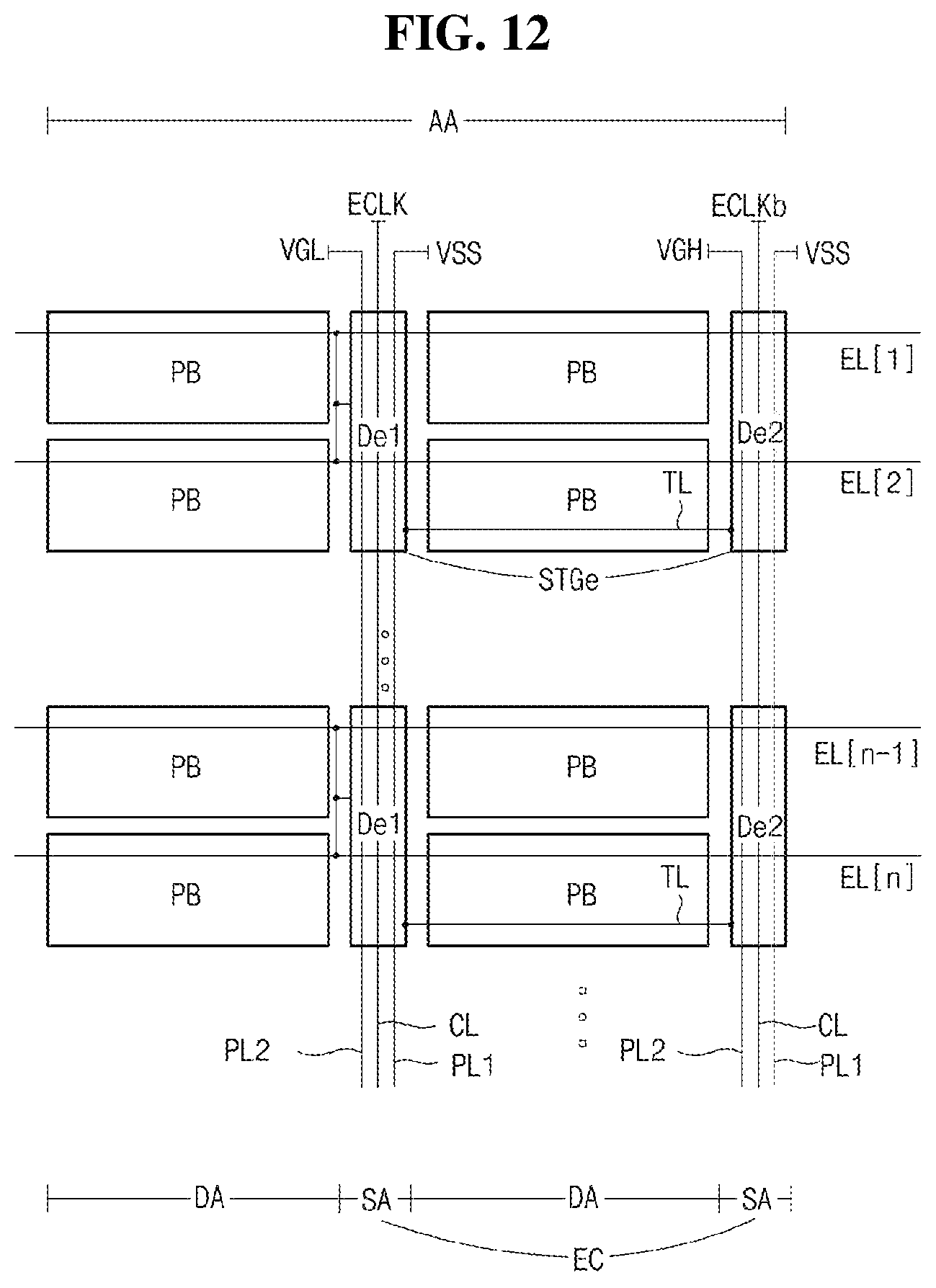Patent US11776478 Figure 10 – Electroluminescent display device