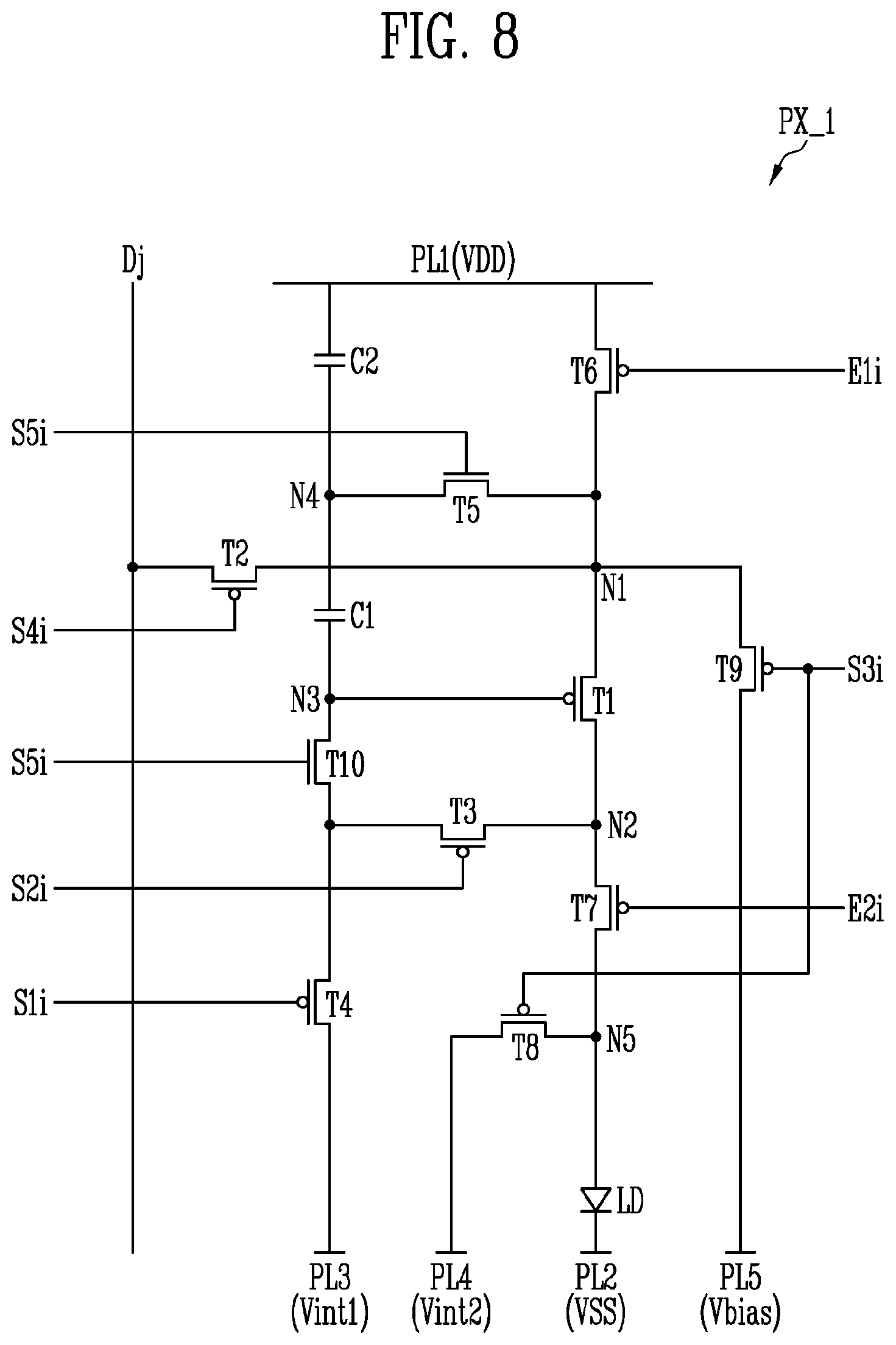 Patent US11776480 Figure 11 – Pixel and display device including the same