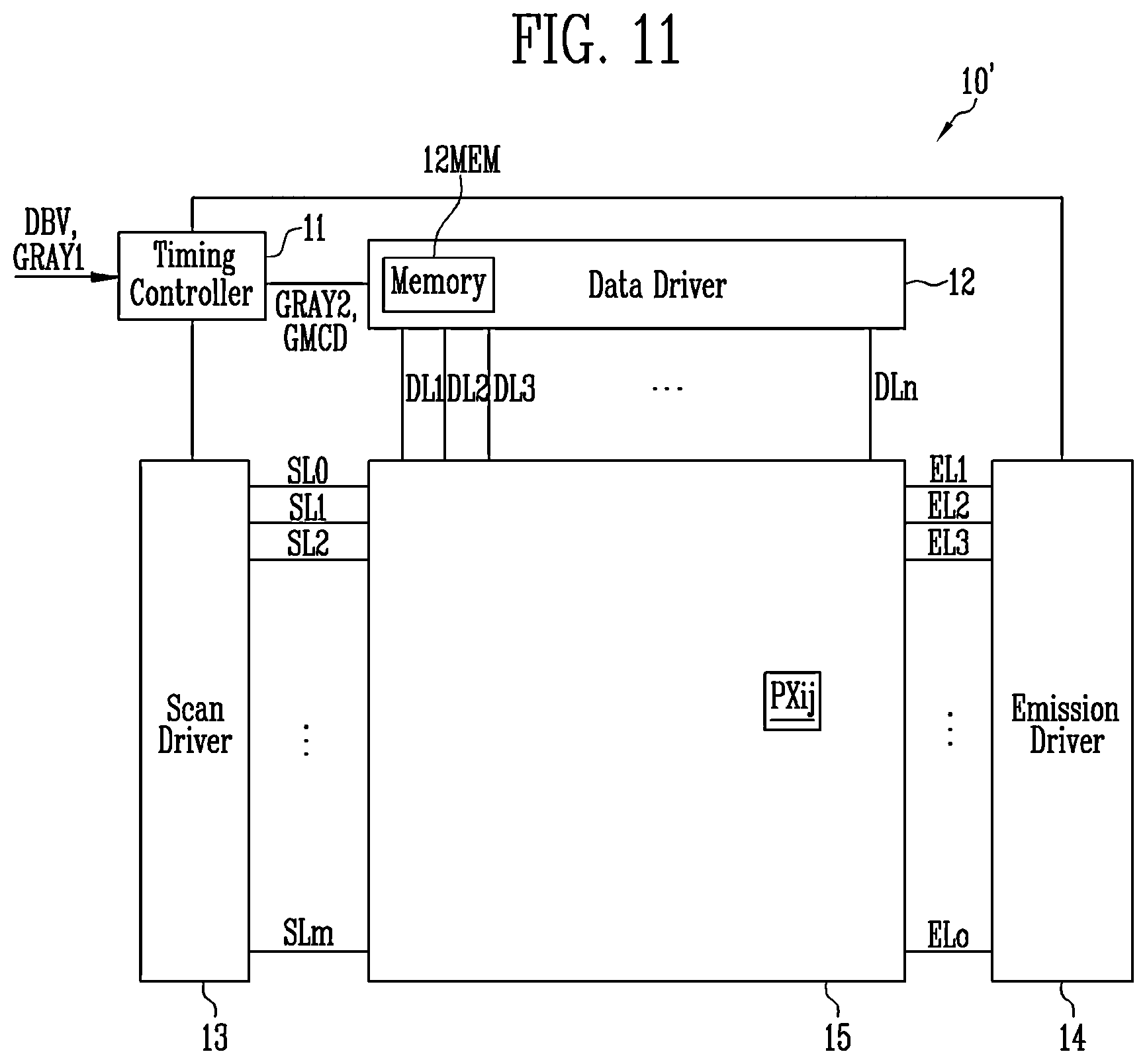 Patent US11776484 Figure 11 – Display device