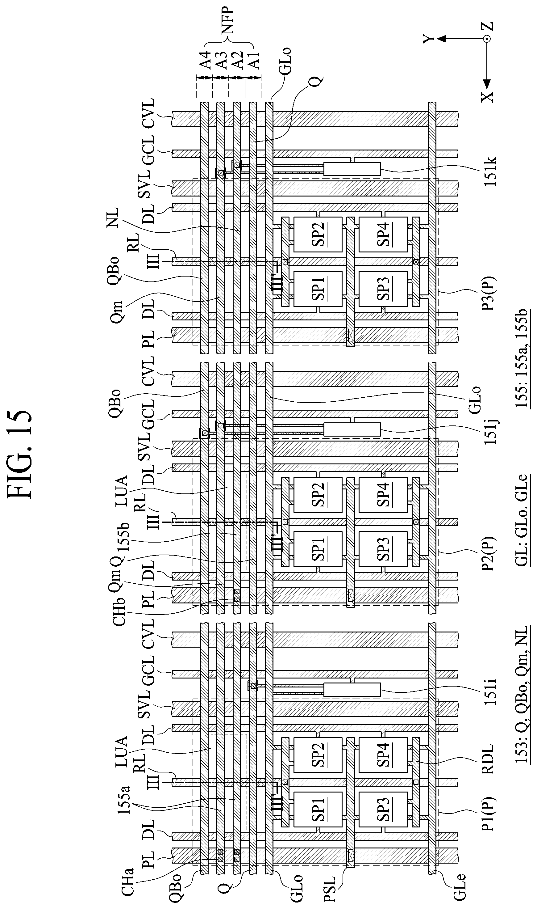 Patent US11776485 Figure 13 – Display apparatus including a branched gate driving circuit and multi-screen display apparatus including the same