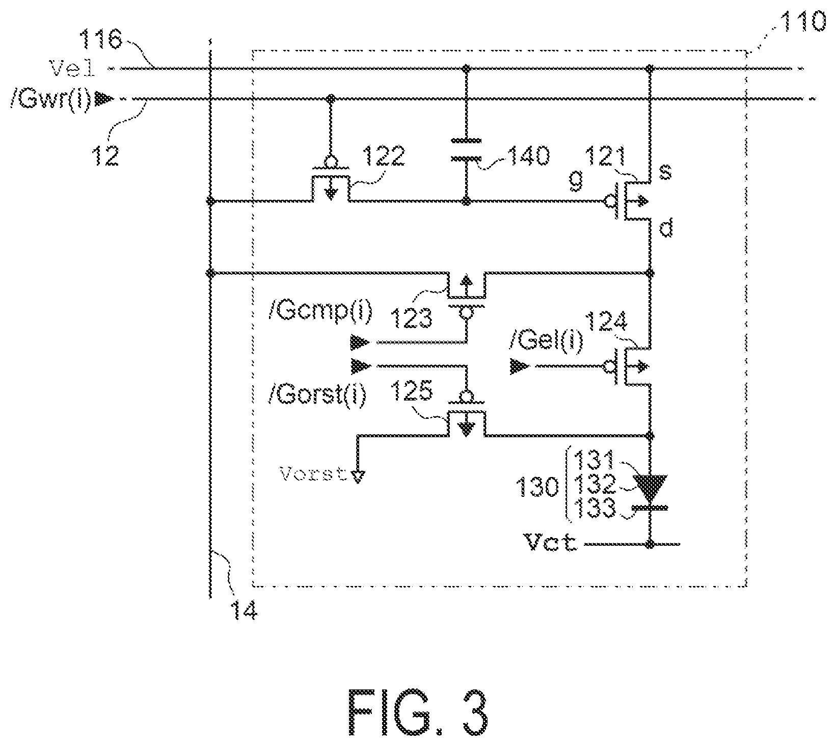 Patent US11776487 Figure 3 – DA conversion circuit, electro-optical device and electronic apparatus