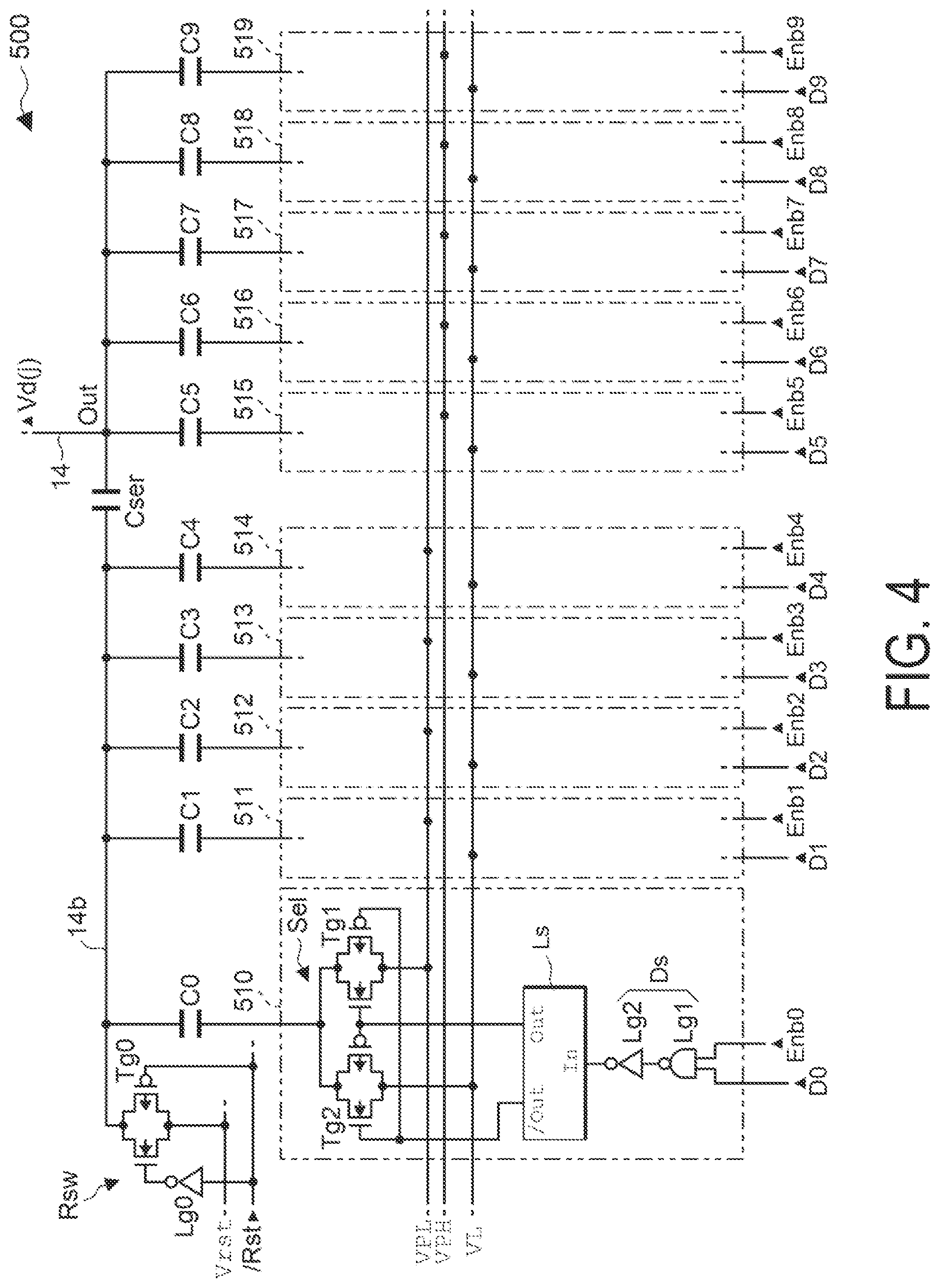 Patent US11776487 Figure 4 – DA conversion circuit, electro-optical device and electronic apparatus