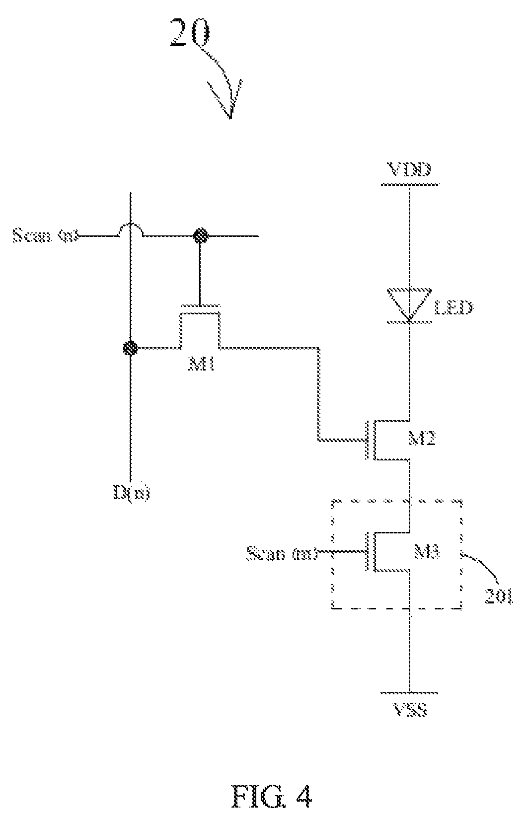 Patent US11776488 Figure 4 – Light-emitting substrate and display device