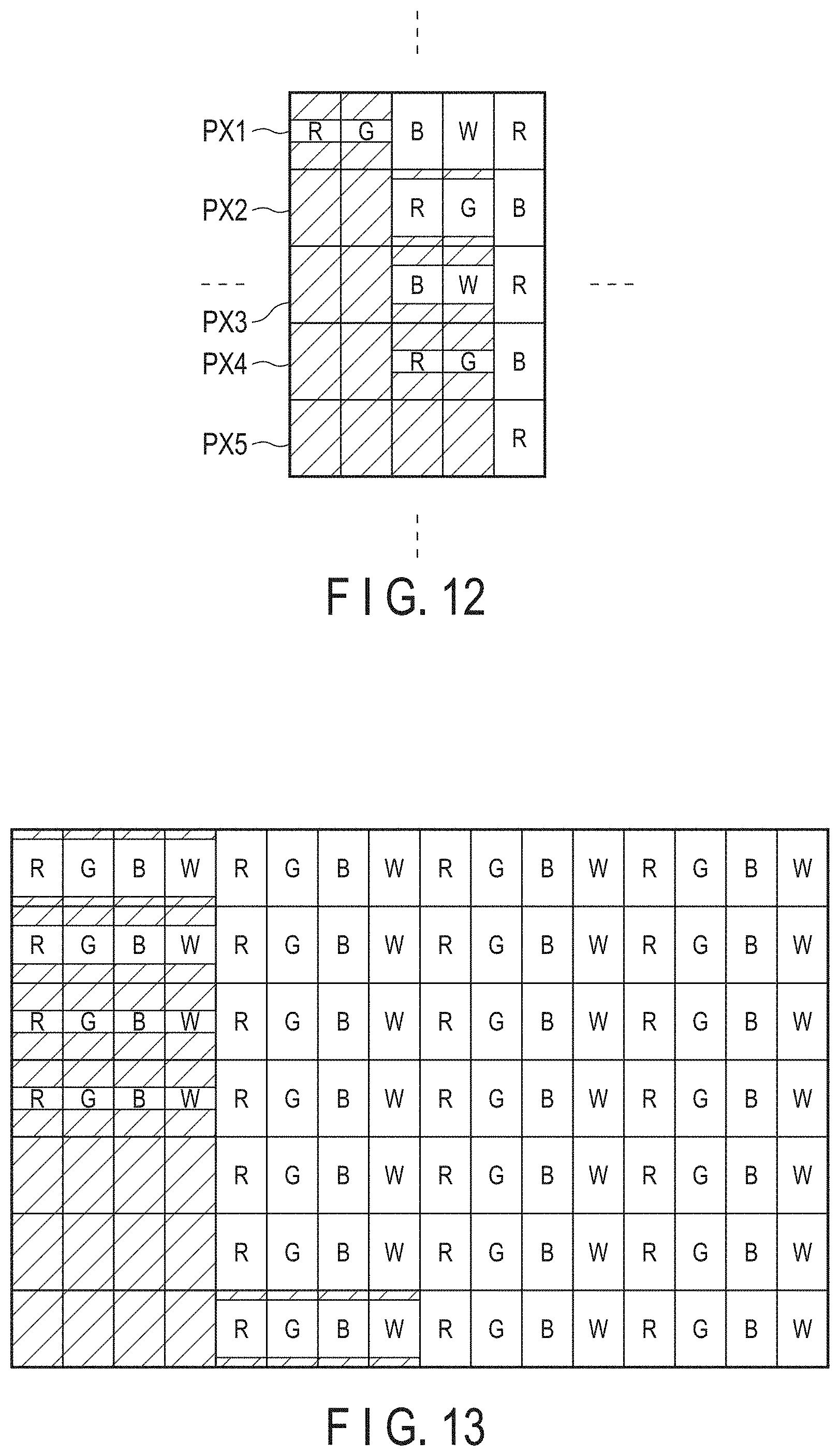 Patent US11776499 Figure 8 – Display device including subpixels having light-shielded opening portions