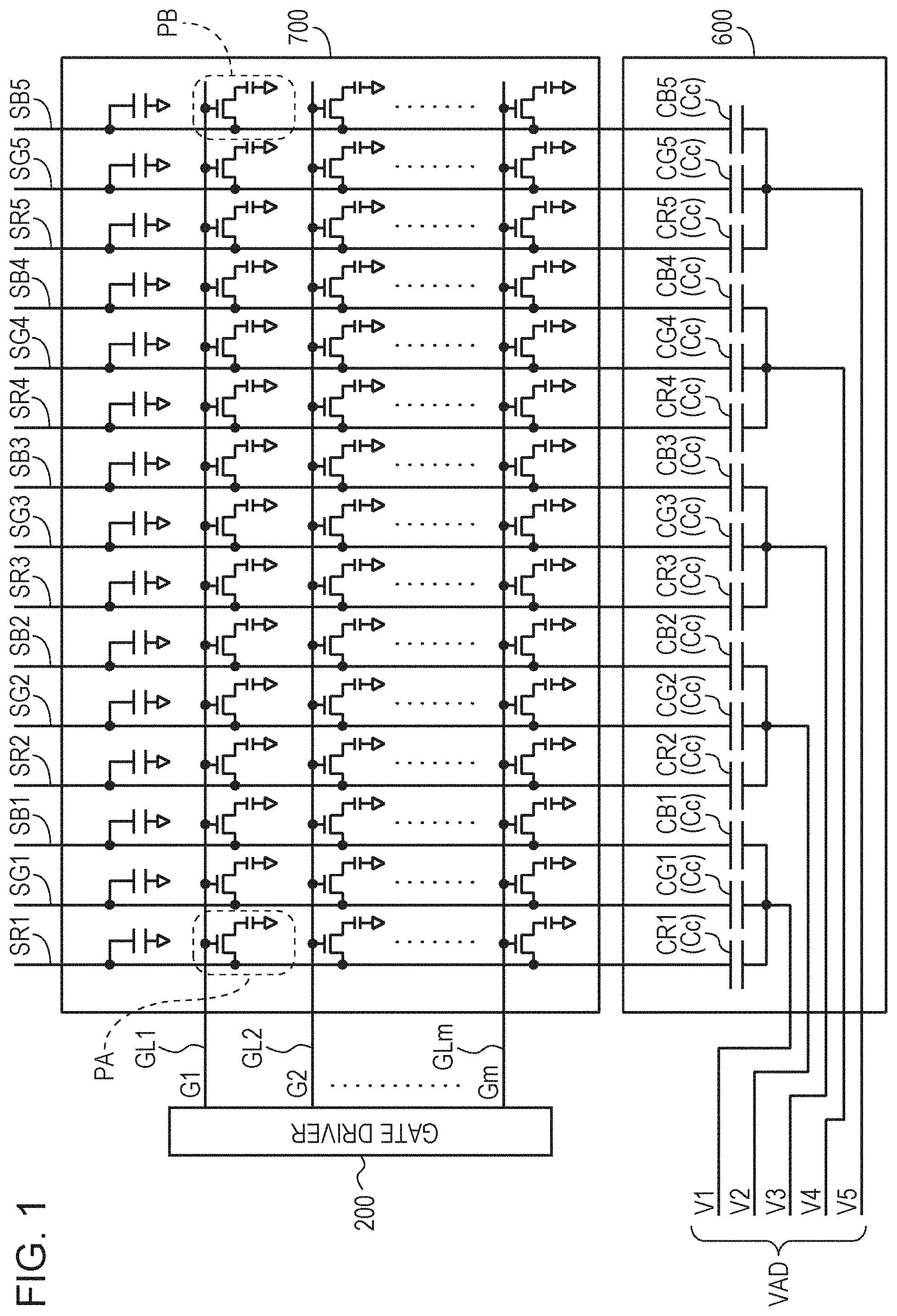 Patent US11776500 Figure 1 – Liquid-crystal display apparatus and driving method