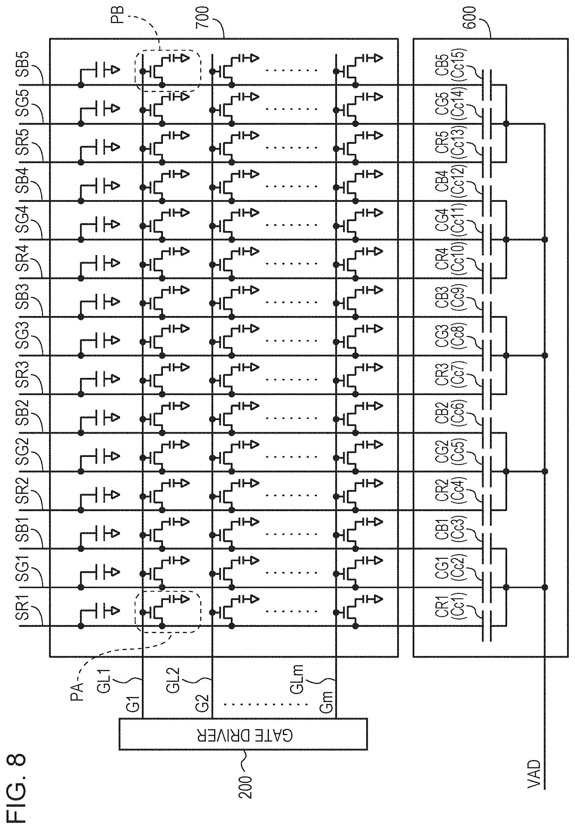 Patent US11776500 Figure 8 – Liquid-crystal display apparatus and driving method