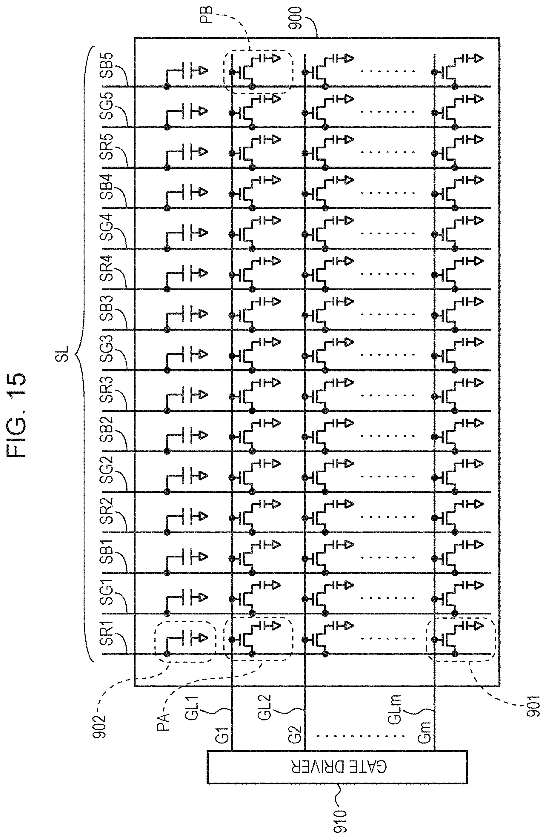 Patent US11776500 Figure 15 – Liquid-crystal display apparatus and driving method
