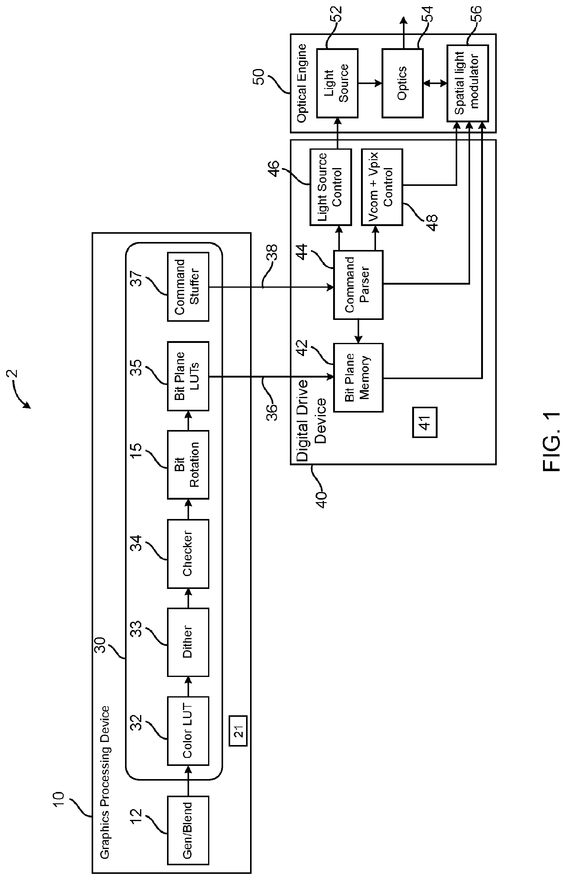 Patent US11776501 Figure 1 – Systems and methods for low power common electrode voltage generation for displays
