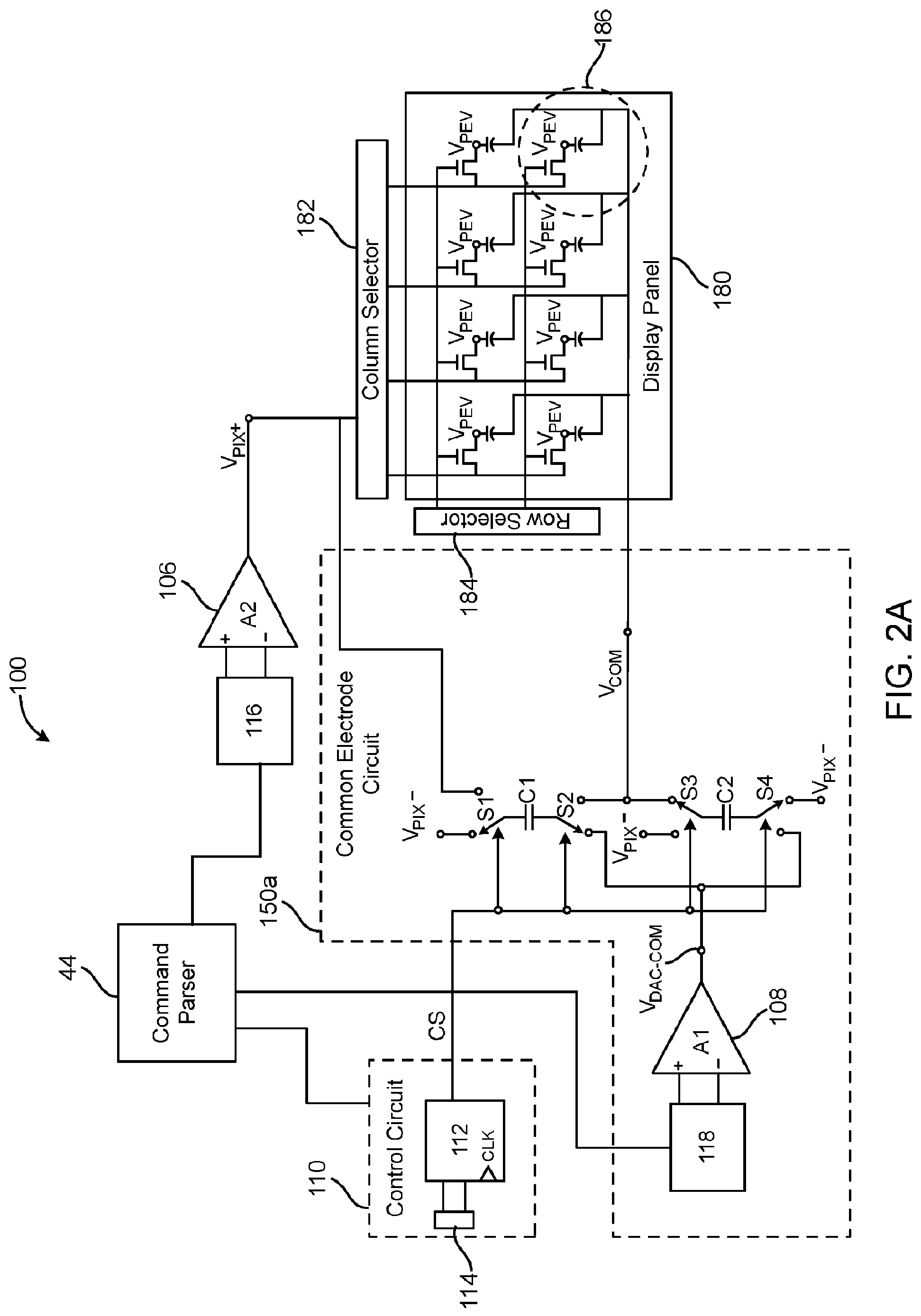 Patent US11776501 Figure 2 – Systems and methods for low power common electrode voltage generation for displays