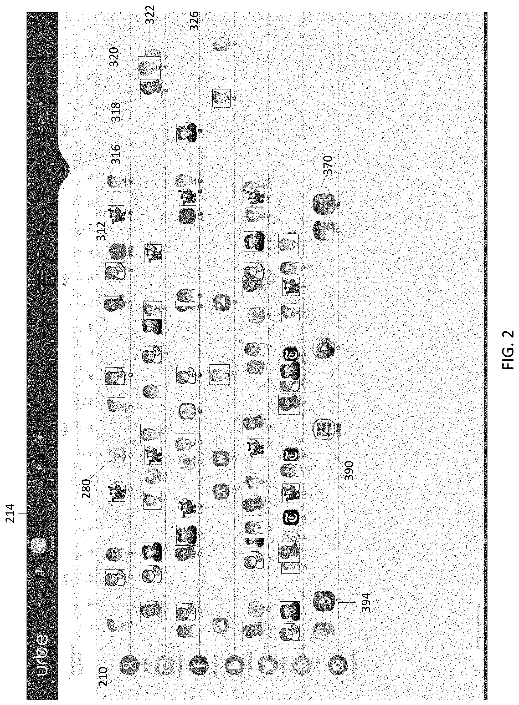 Patent US11776506 Figure 2 – Systems and techniques for aggregation, display, and sharing of data