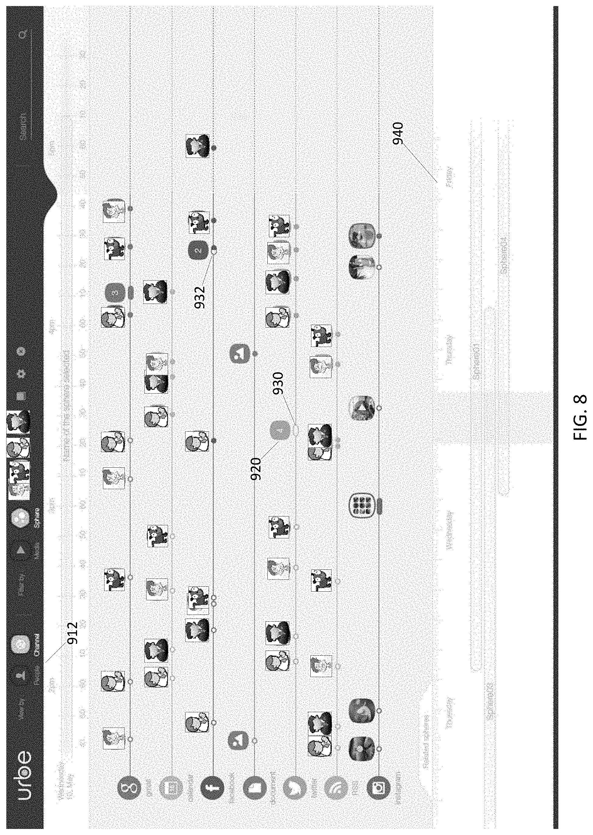 Patent US11776506 Figure 8 – Systems and techniques for aggregation, display, and sharing of data