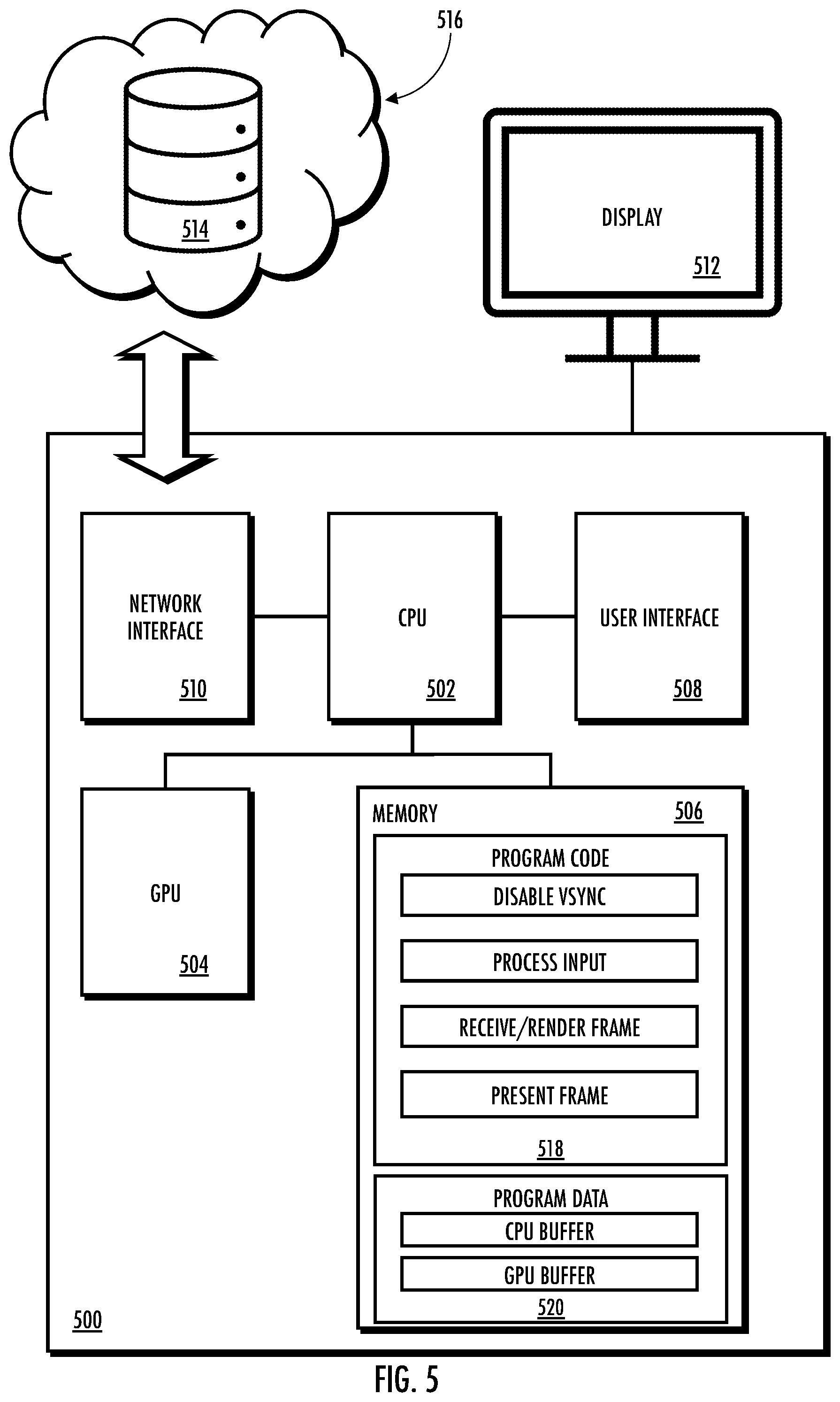 Patent US11776507 Figure 5 – Systems and methods for reducing display latency