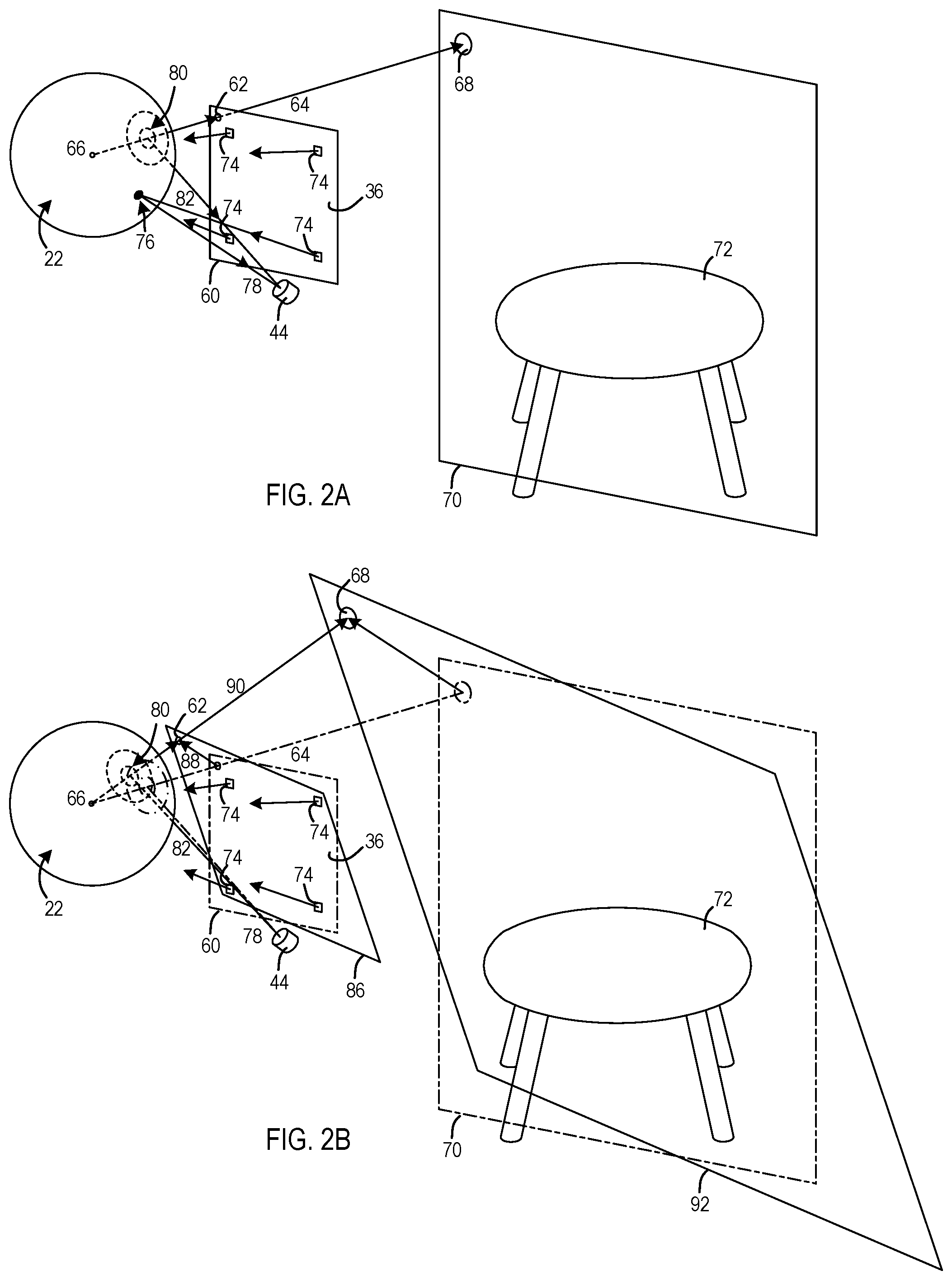Patent US11776509 Figure 2 – Image correction due to deformation of components of a viewing device