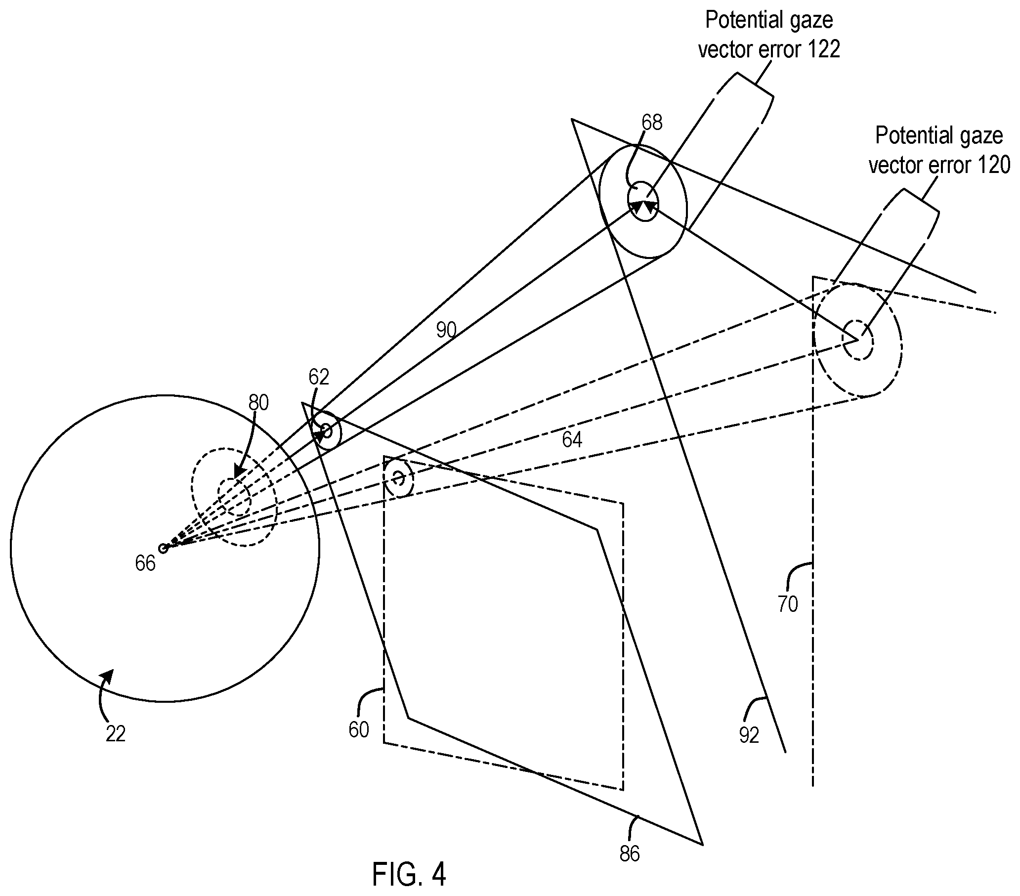 Patent US11776509 Figure 5 – Image correction due to deformation of components of a viewing device