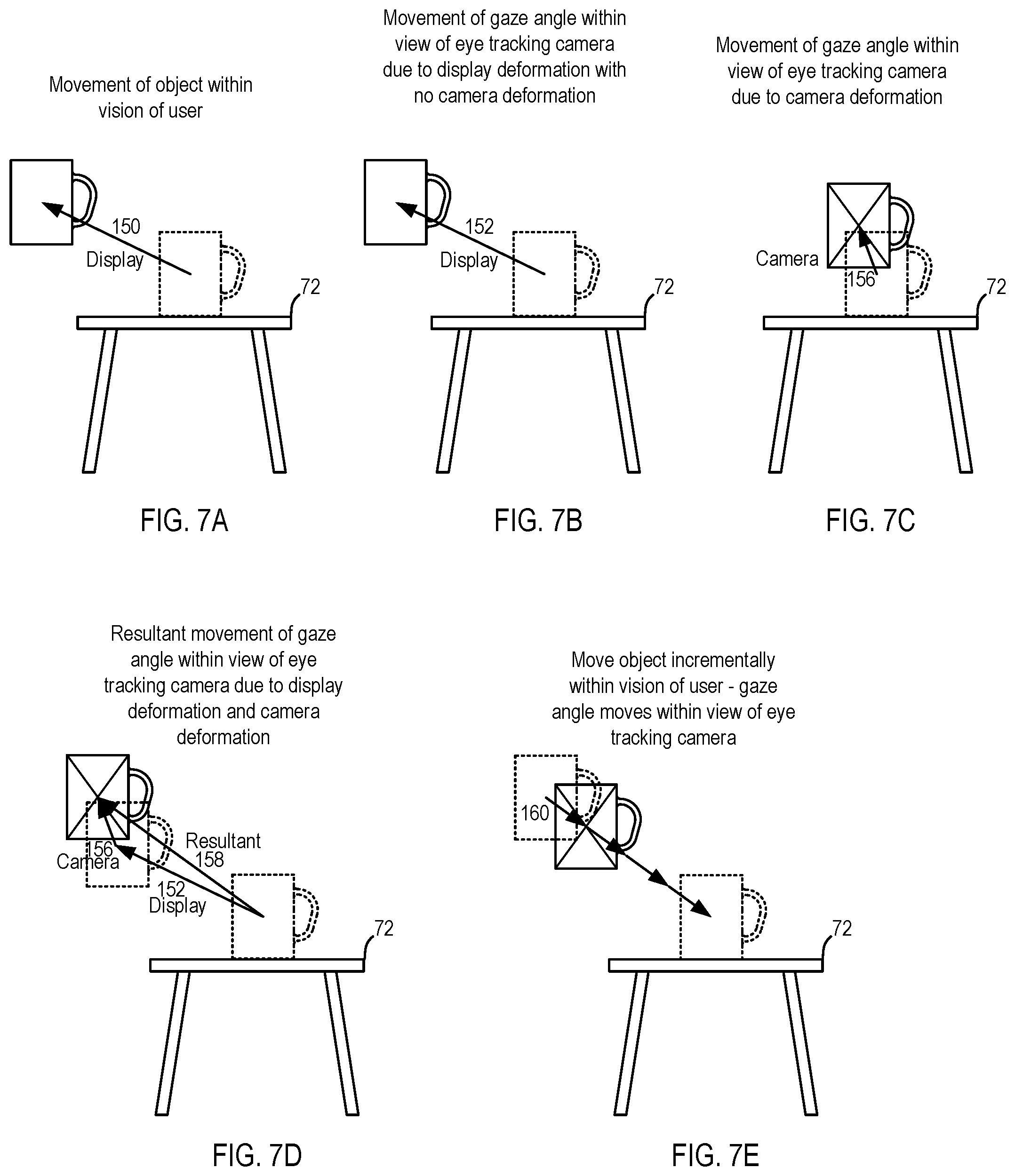Patent US11776509 Figure 8 – Image correction due to deformation of components of a viewing device