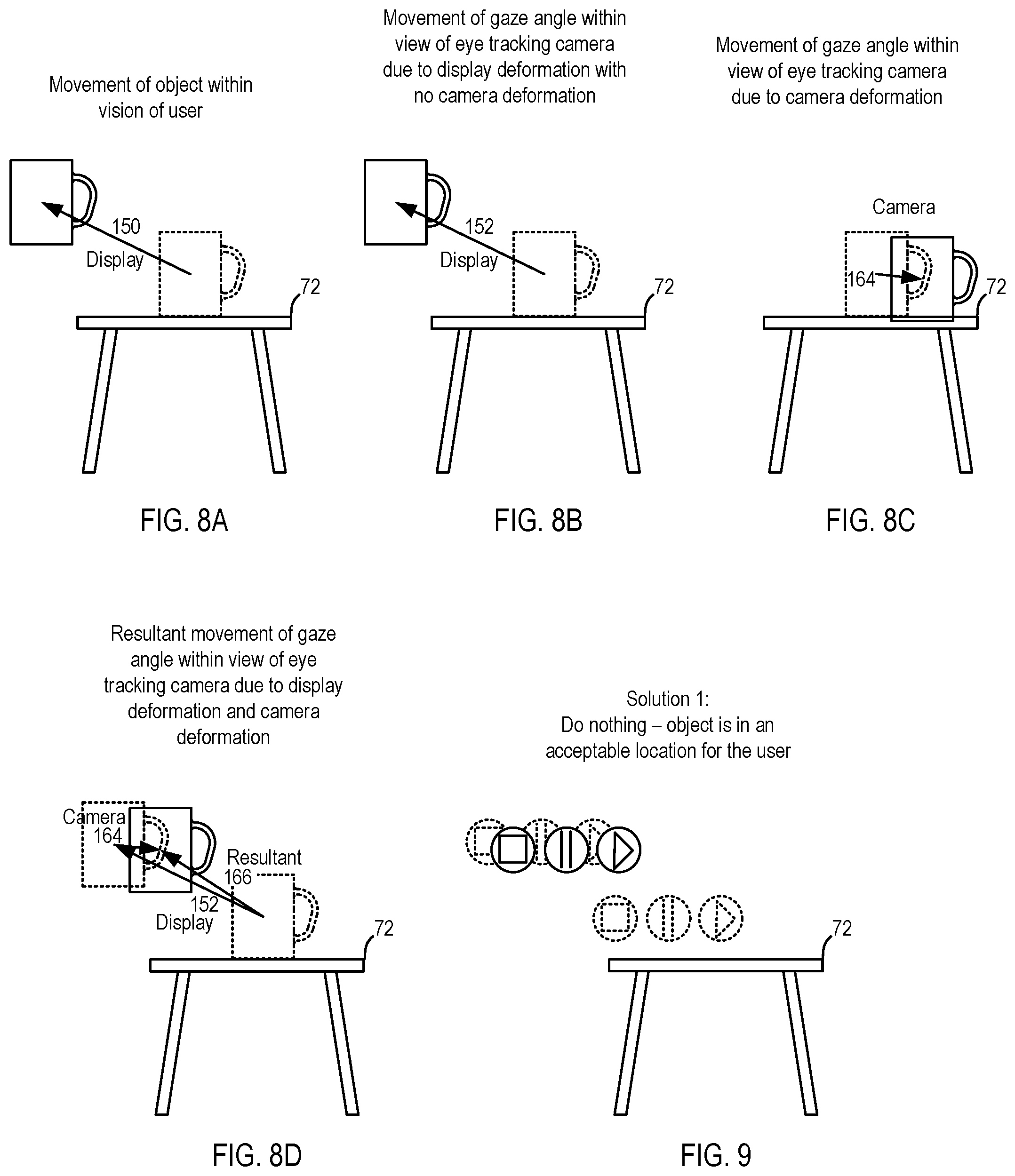 Patent US11776509 Figure 9 – Image correction due to deformation of components of a viewing device