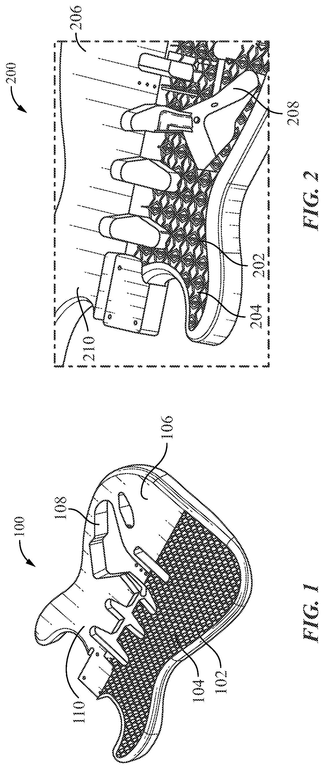 Patent US11776514 Figure 1 – Hybrid material construction of string instruments to reduce weight