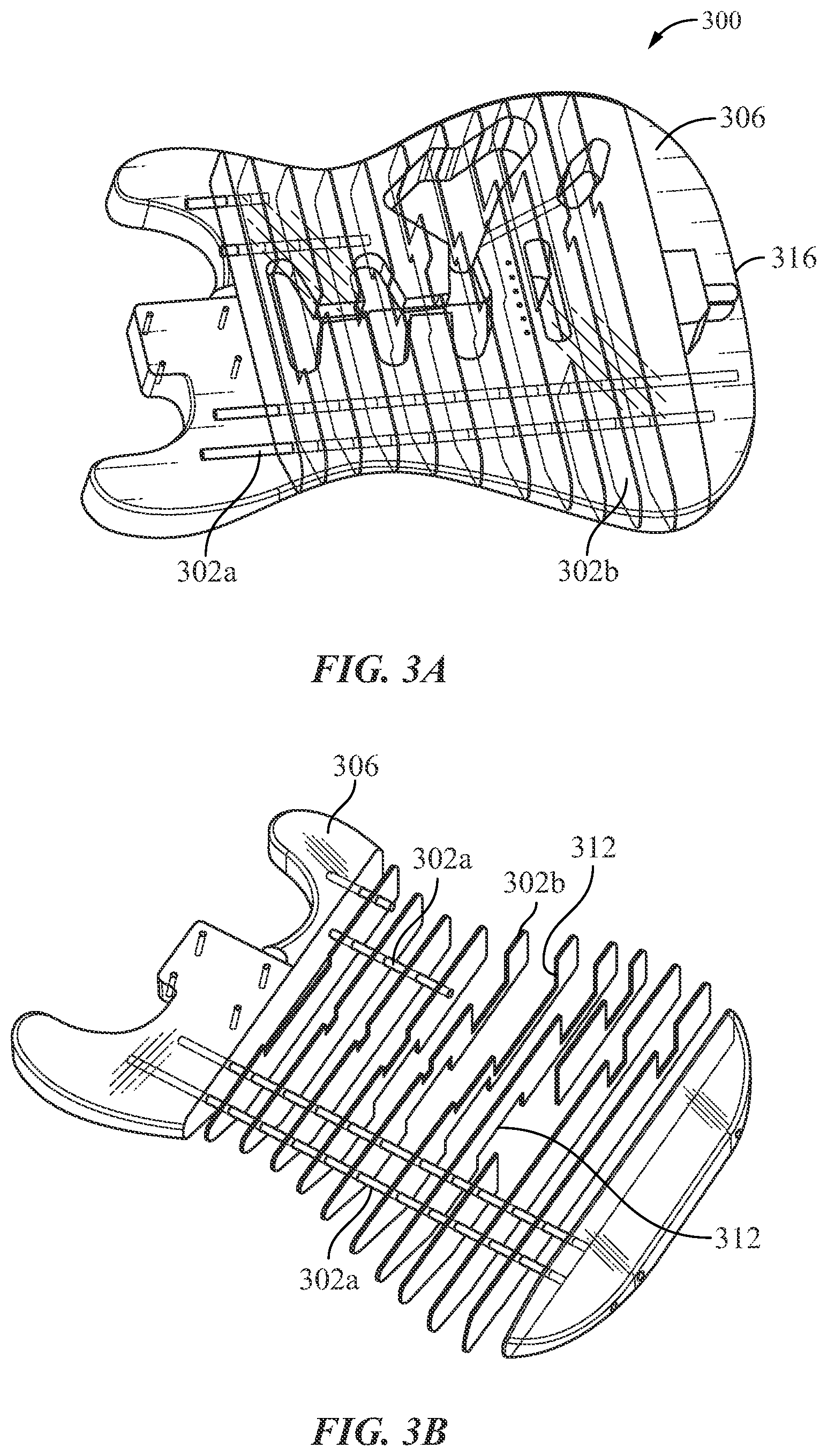 Patent US11776514 Figure 2 – Hybrid material construction of string instruments to reduce weight