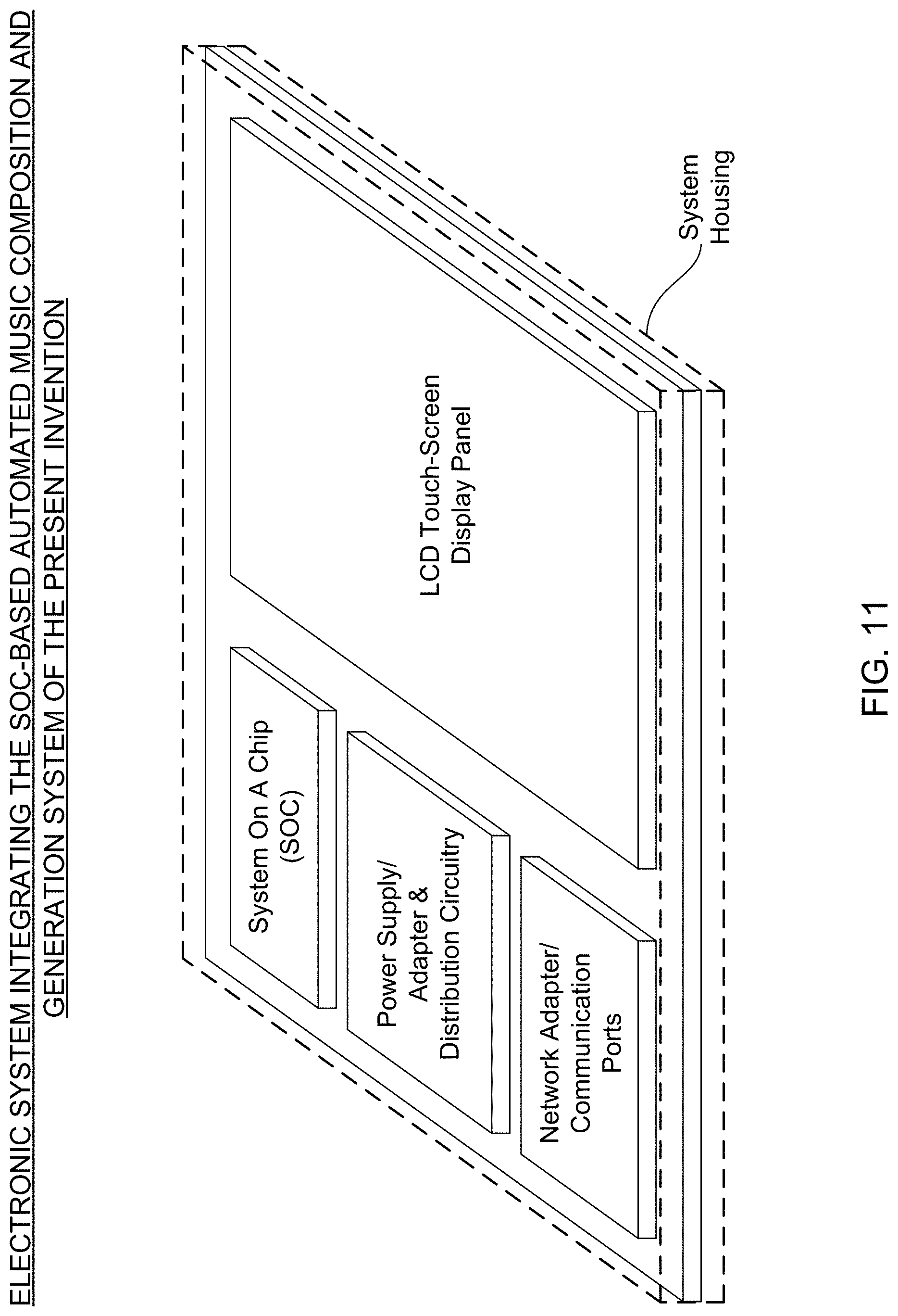 Patent US11776518 Figure 11 – Automated music composition and generation system employing virtual musical instrument libraries for producing notes contained in the digital pieces of automatically composed music