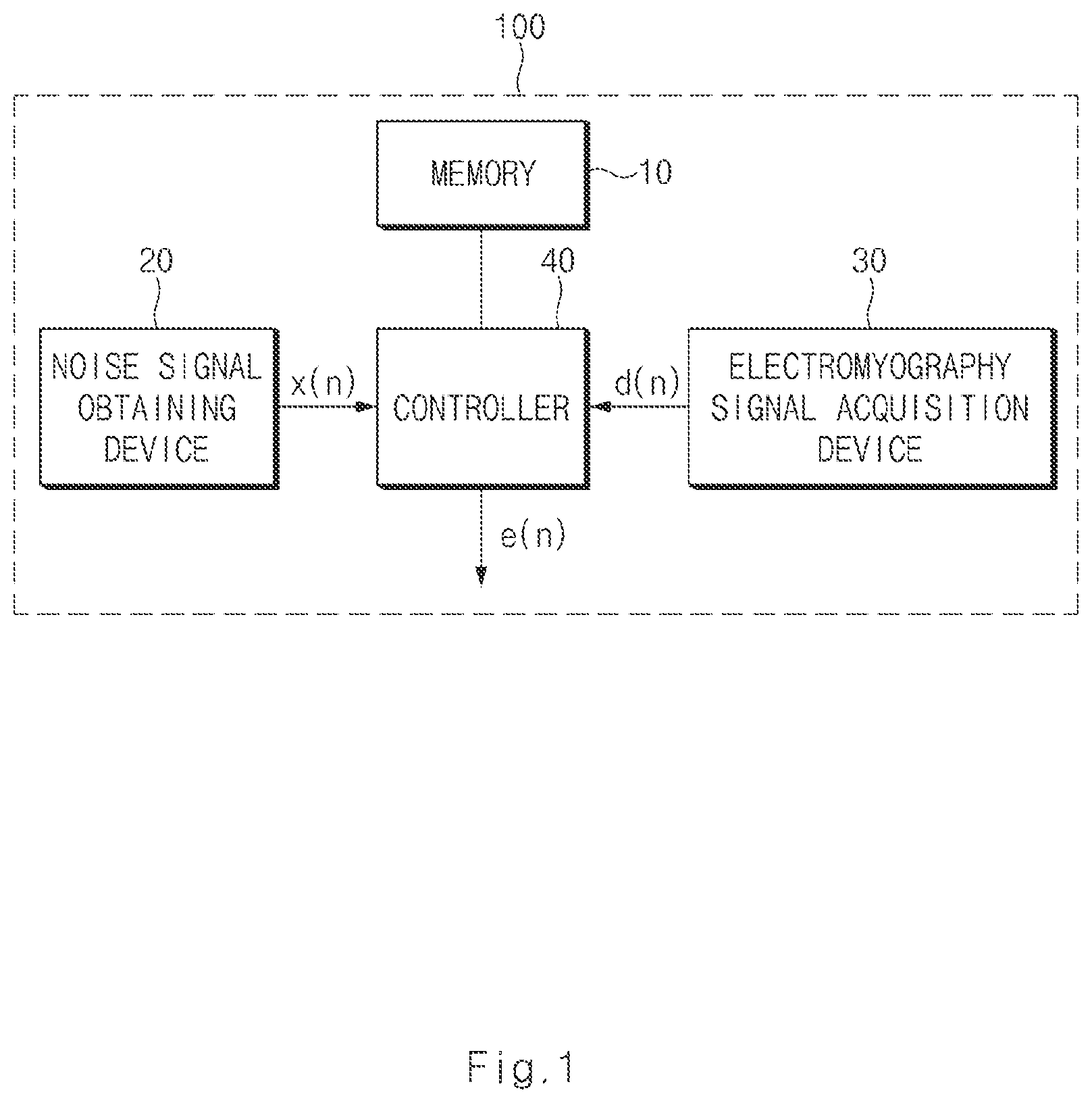 Patent US11776524 — Electromyography signal detection device — Figure 1