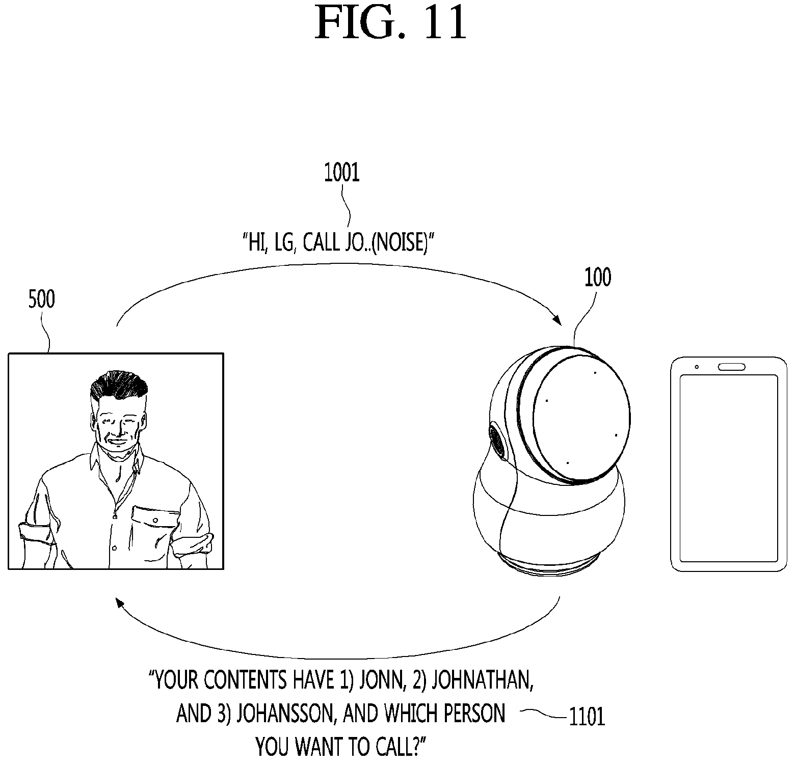 Patent US11776544 Figure 11 – Artificial intelligence apparatus for recognizing speech of user and method for the same