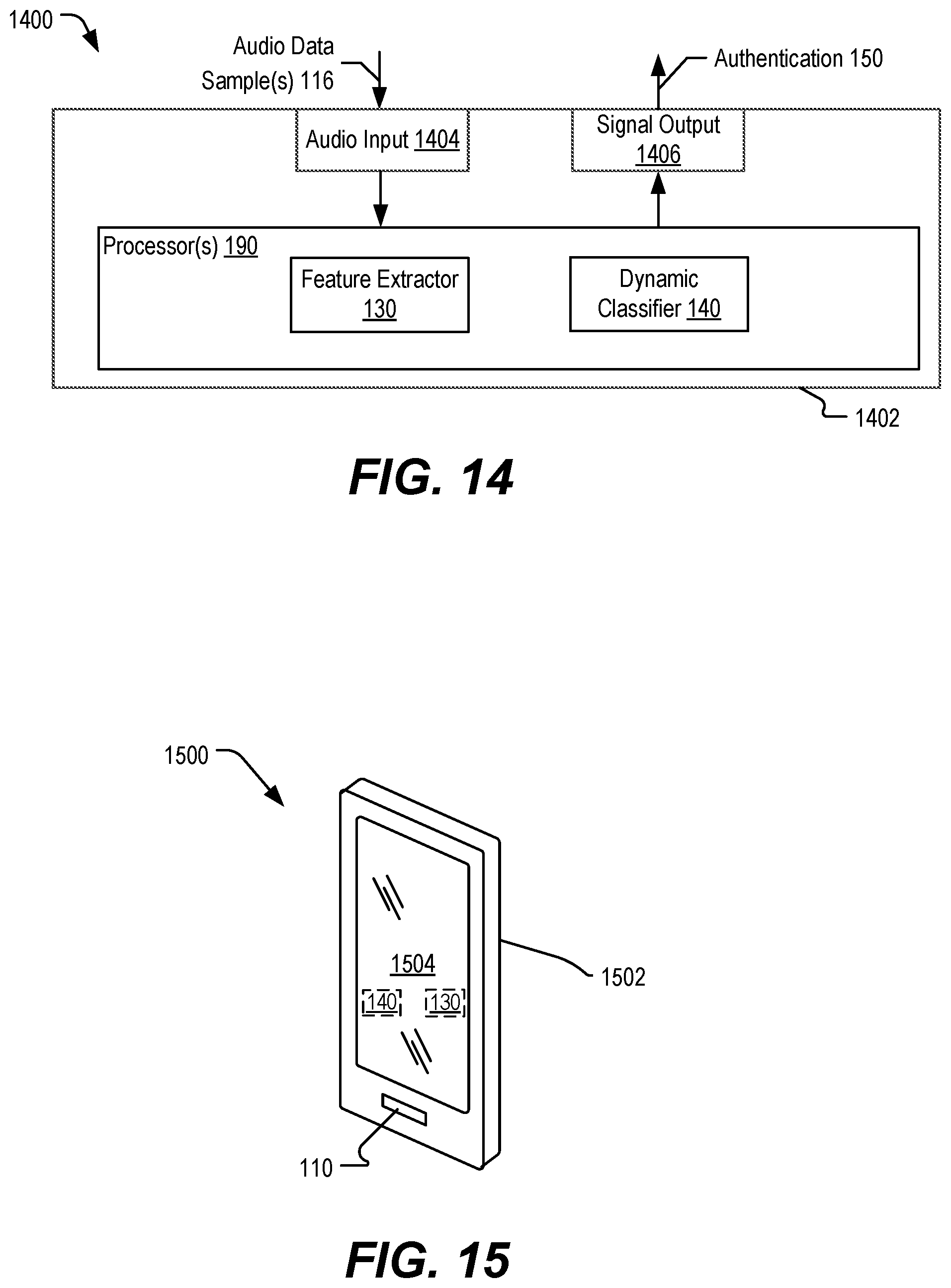 Patent US11776550 Figure 8 – Device operation based on dynamic classifier