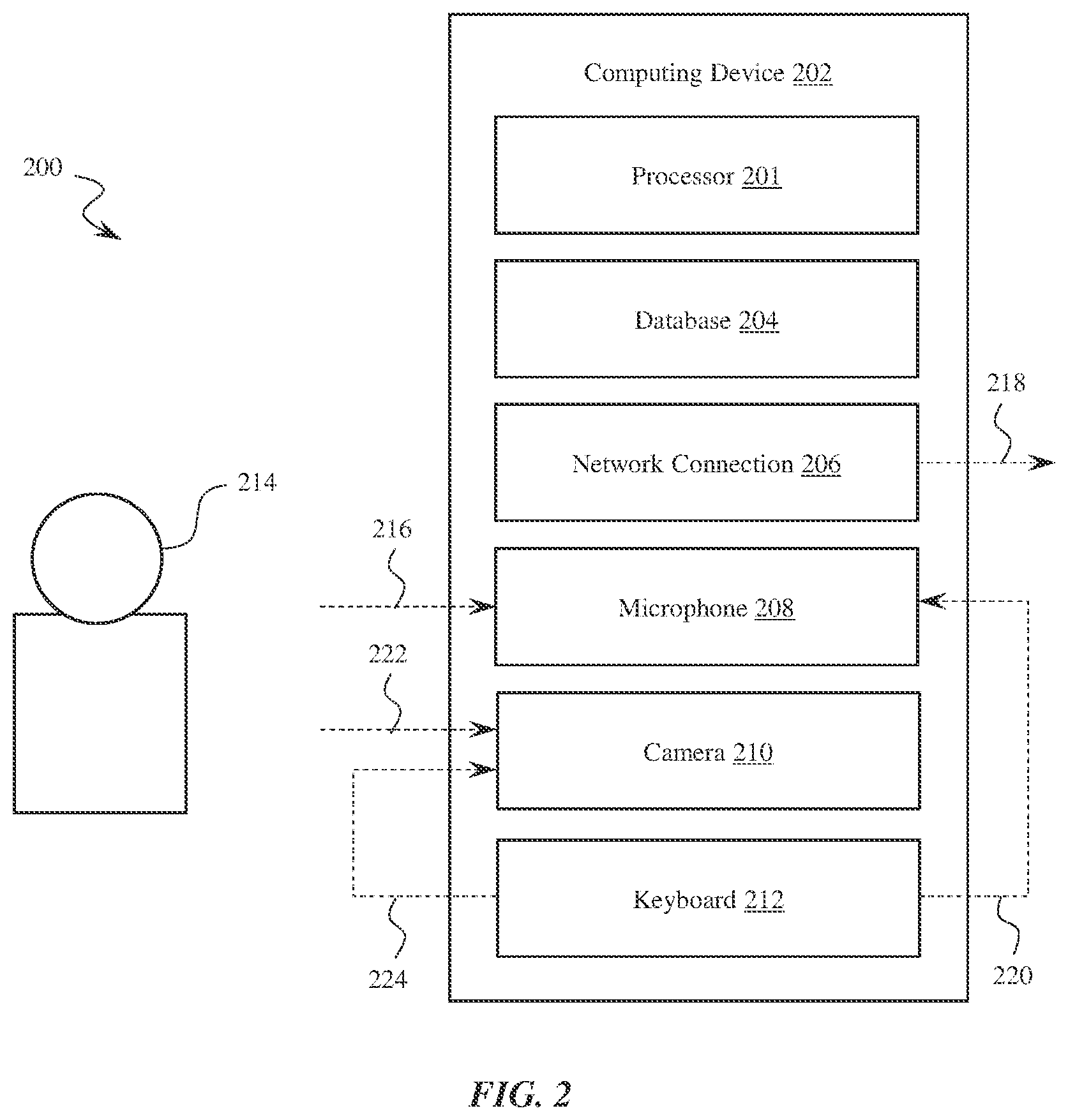 Patent US11776555 Figure 2 – Audio modification using interconnected electronic devices