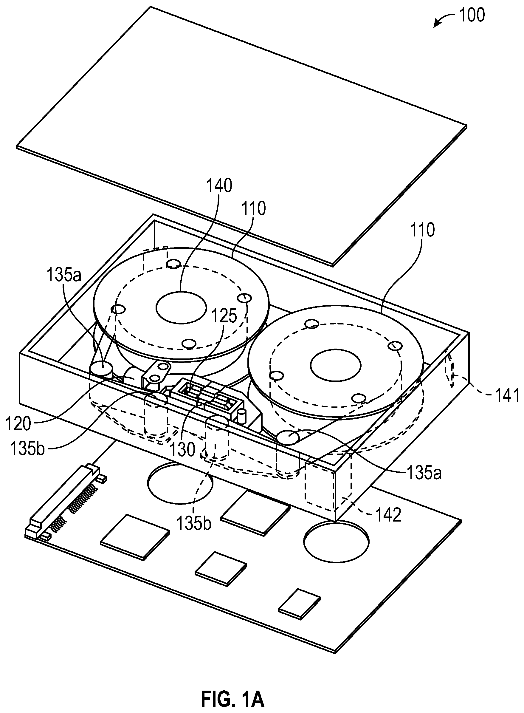 Patent US11776565 Figure 1 – Tape head with side-shielded writers and process for making same