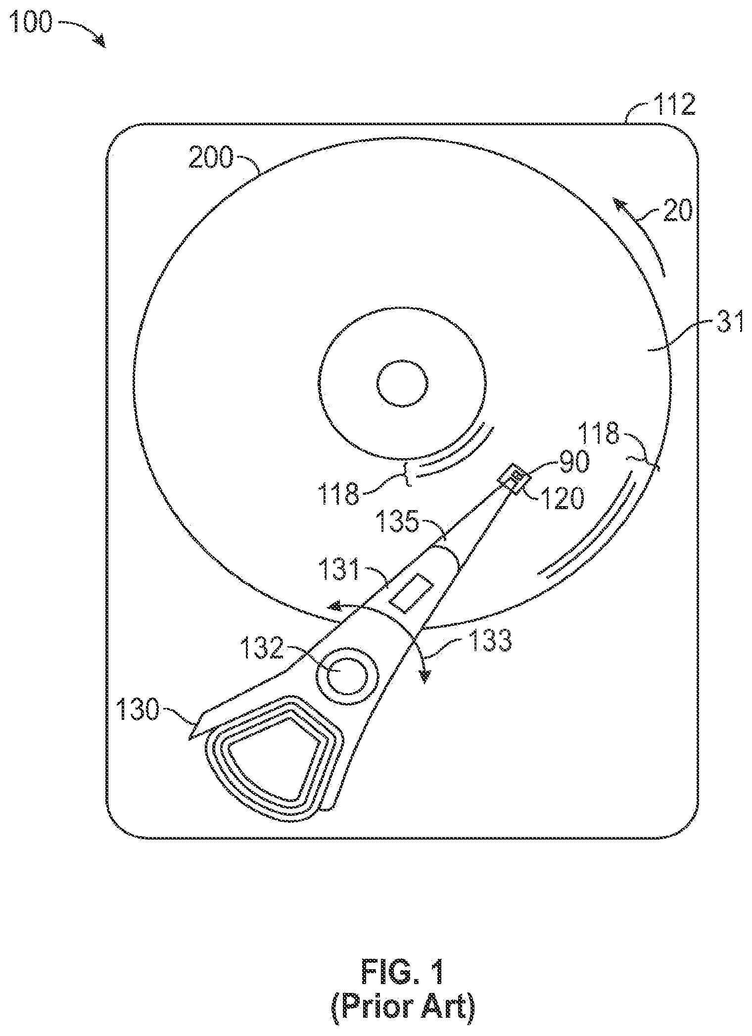 Patent US11776566 Figure 1 – Heat-assisted magnetic recording (HAMR) write head with protective multilayer film for near-field transducer