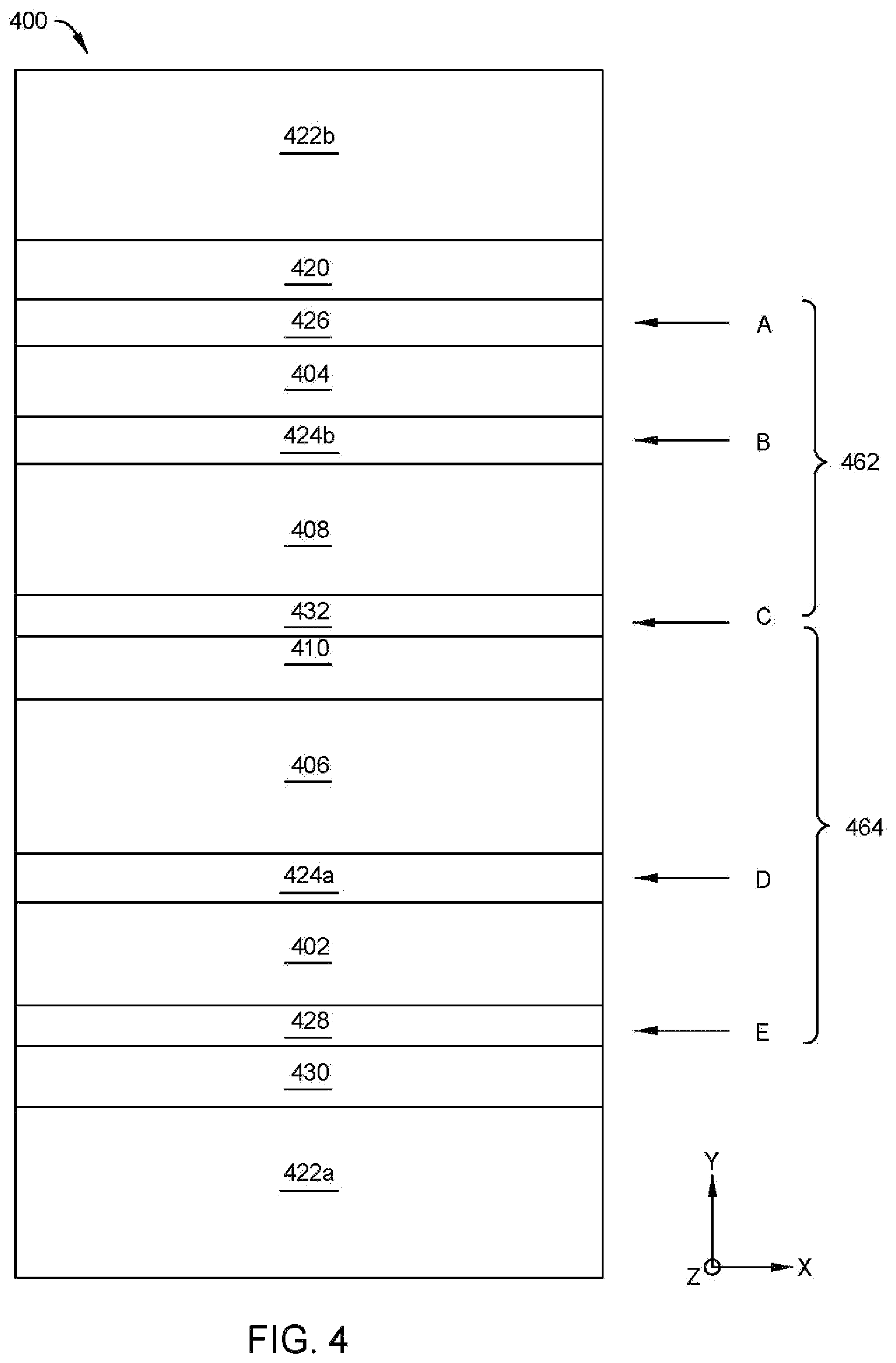 Patent US11776567 Figure 7 – SOT film stack for differential reader