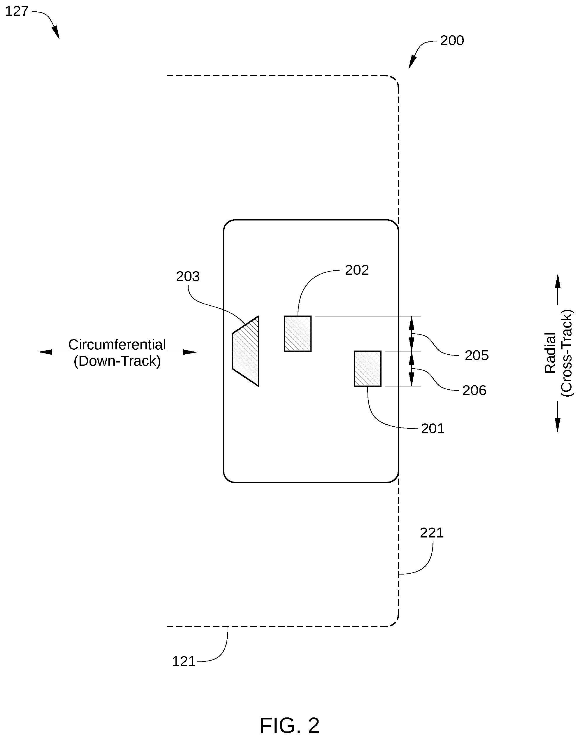 Patent US11776570 Figure 2 – Reducing non-coherent repeatable runout in two-dimensional magnetic recording disk drives