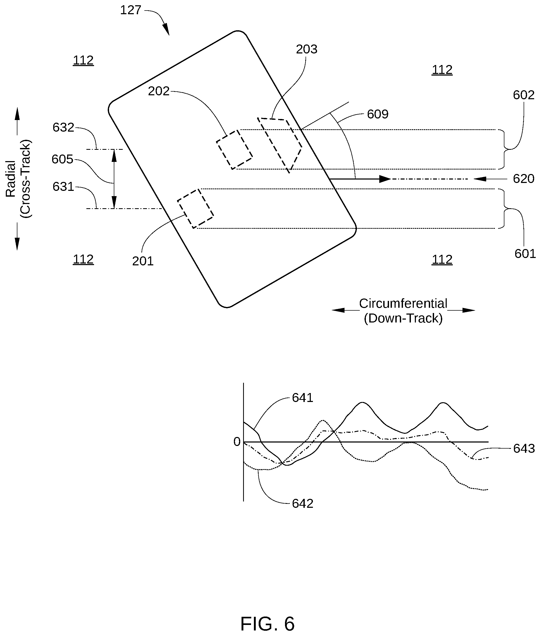 Patent US11776570 Figure 6 – Reducing non-coherent repeatable runout in two-dimensional magnetic recording disk drives