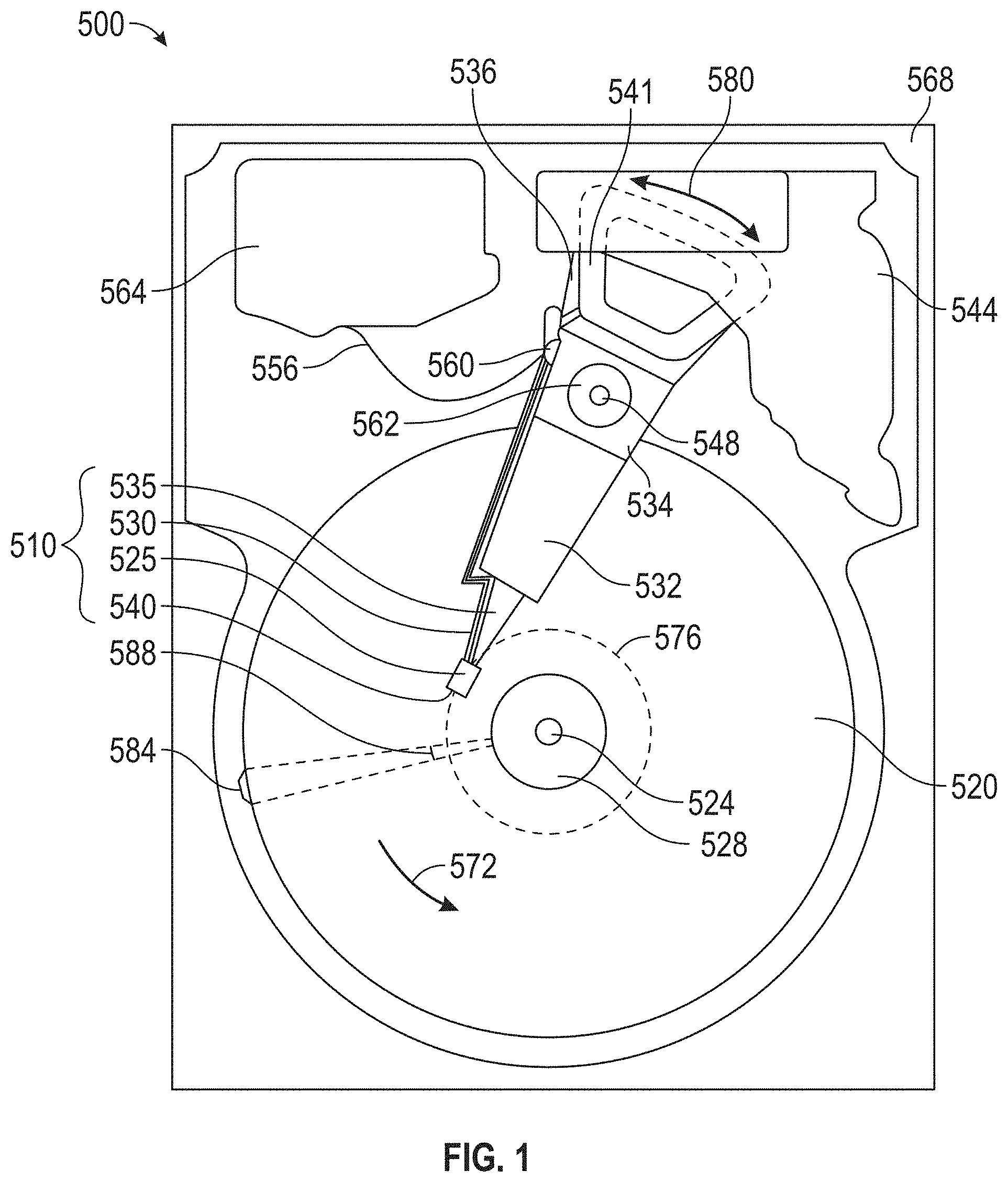 Patent US11776571 Figure 1 – Segmented front bar for particle robustness