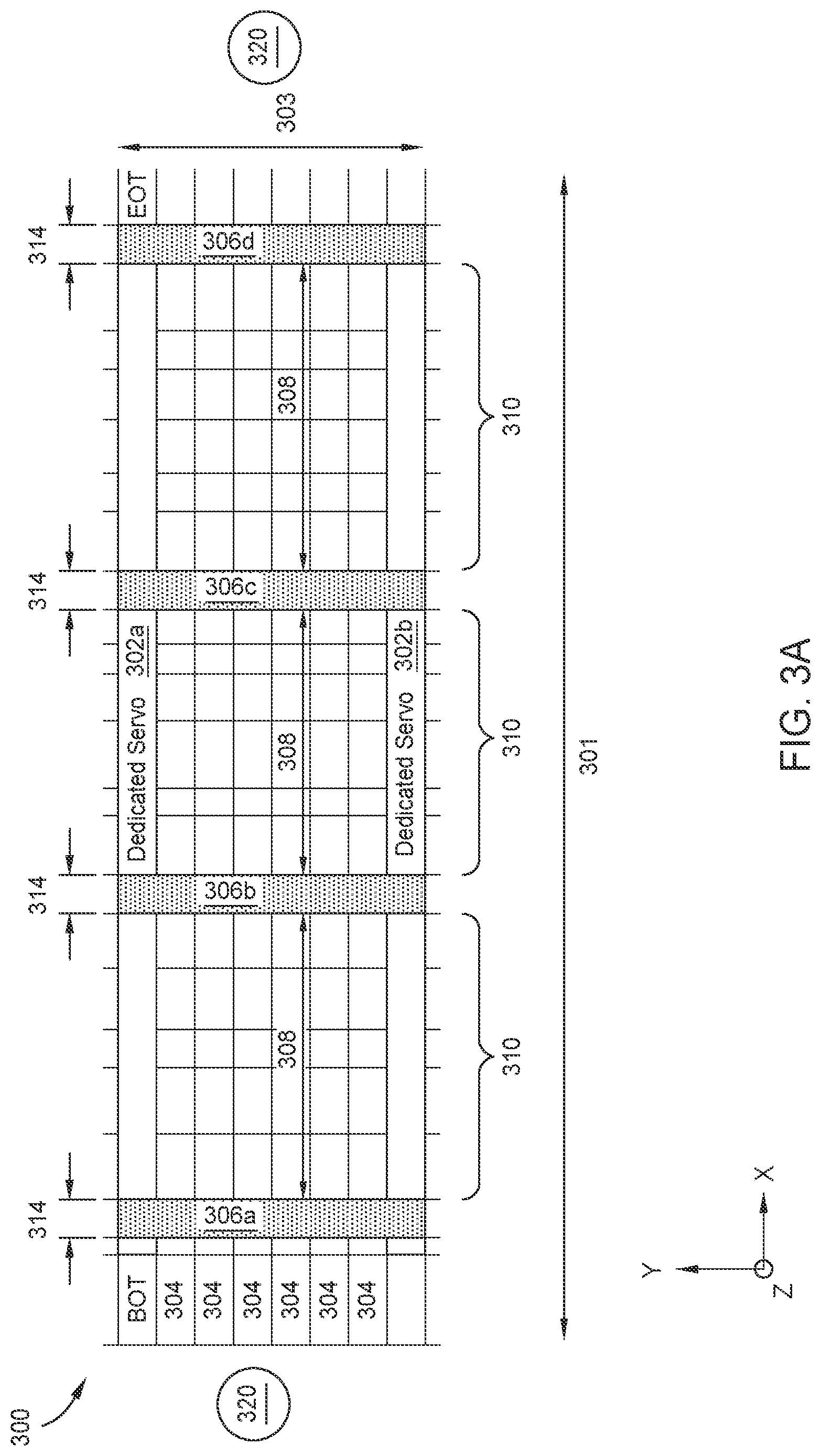 Patent US11776572 Figure 4 – Magnetic tape having alternating sections for use in ultra-high areal density tape storage systems