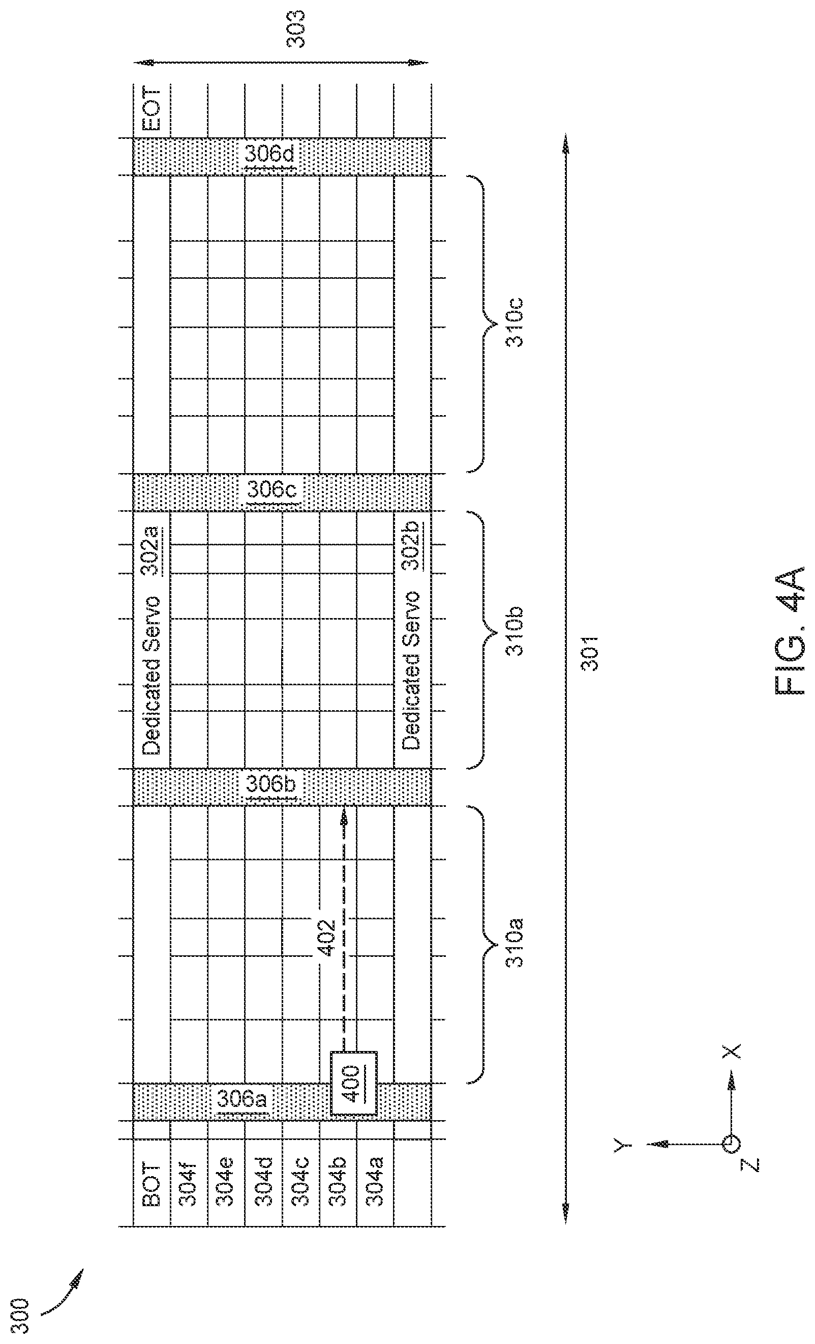Patent US11776572 Figure 6 – Magnetic tape having alternating sections for use in ultra-high areal density tape storage systems