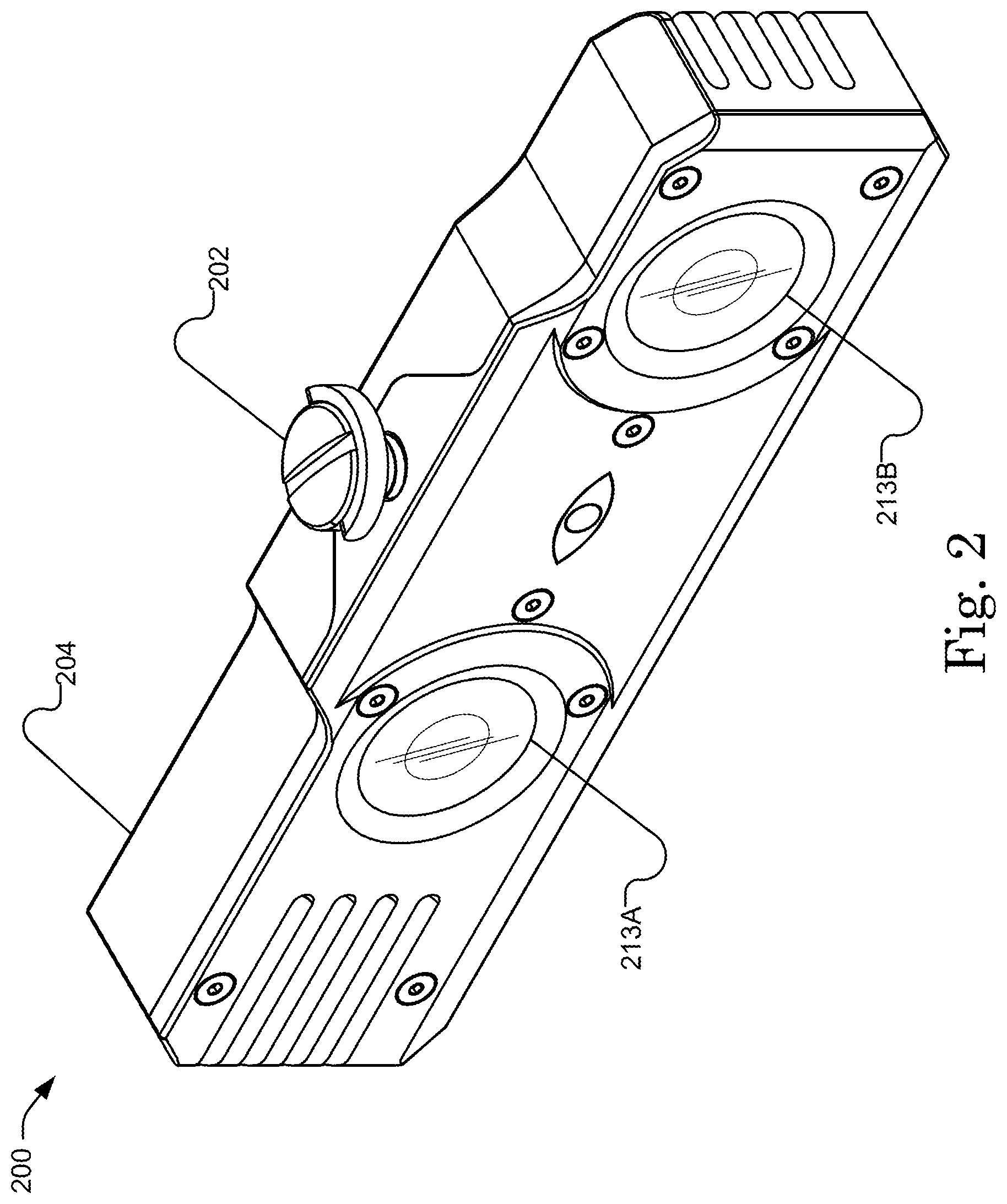 Patent US11776577 Figure 2 – Camera tracking system for live compositing