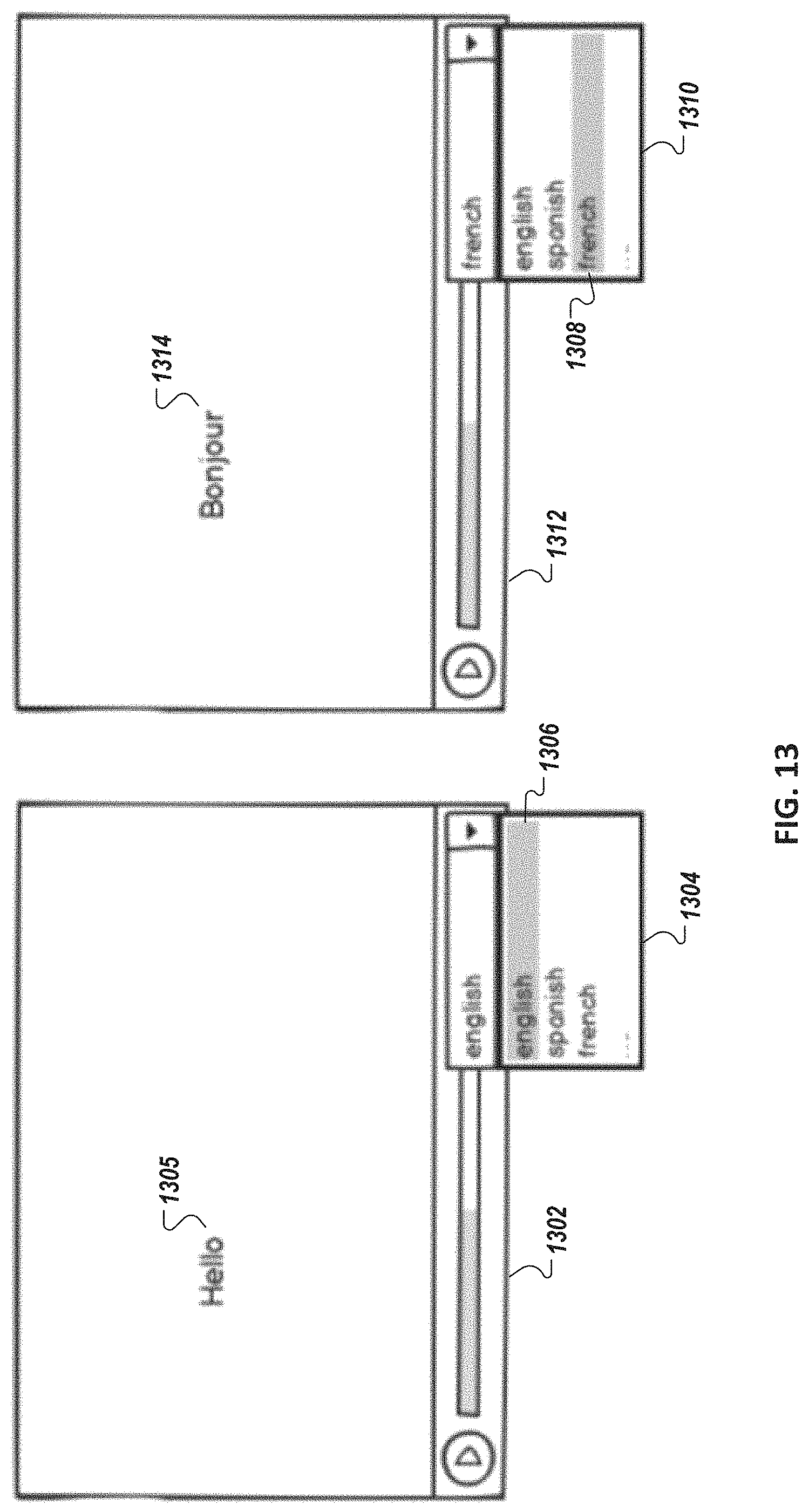 Patent US11776578 Figure 13 – Automatic modification of values of content elements in a video