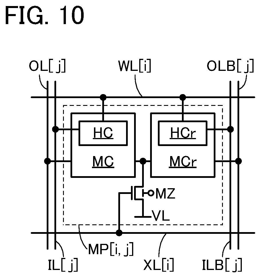 Patent US11776586 Figure 10 – Semiconductor device and electronic device