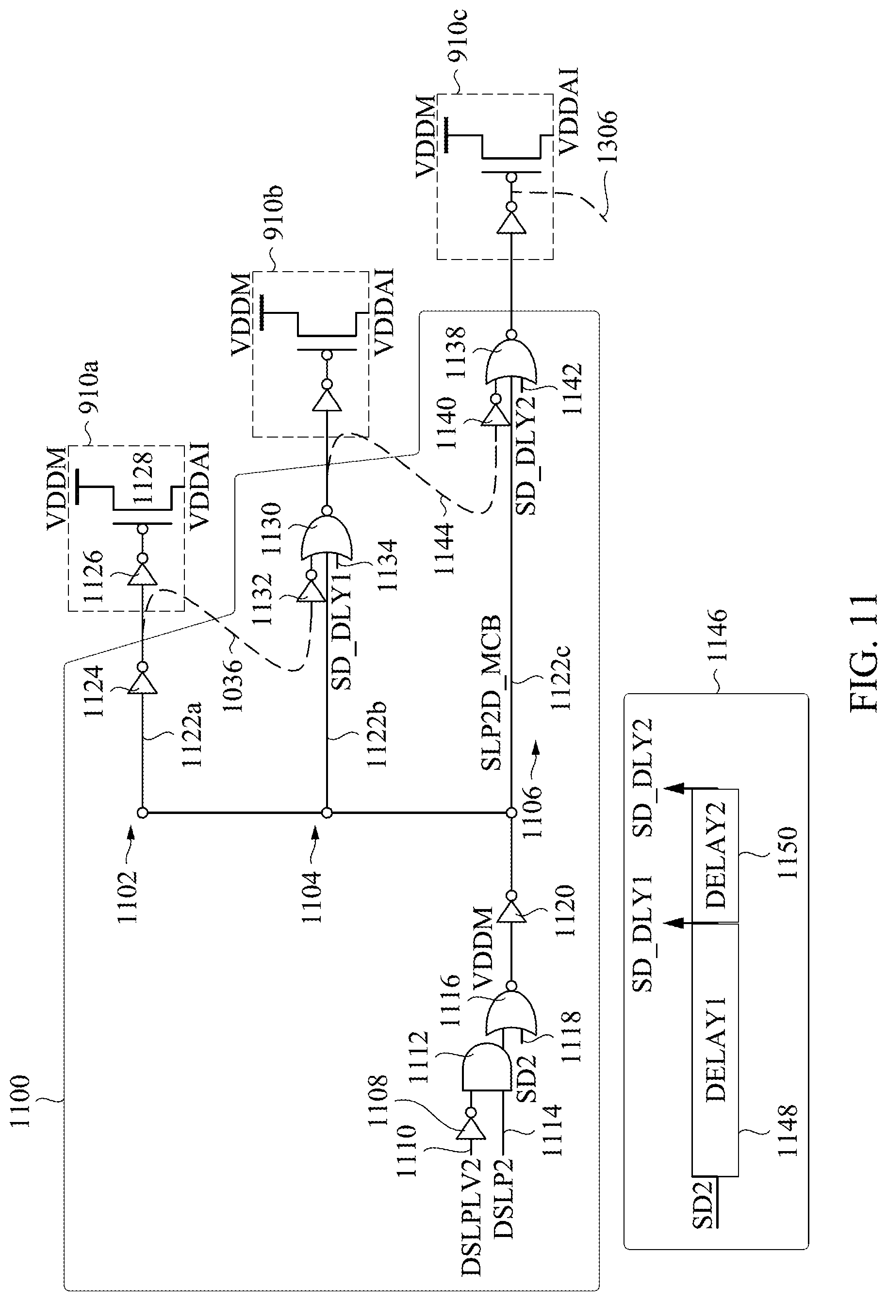 Patent US11776587 Figure 11 – Power ramping sequence control for a memory device
