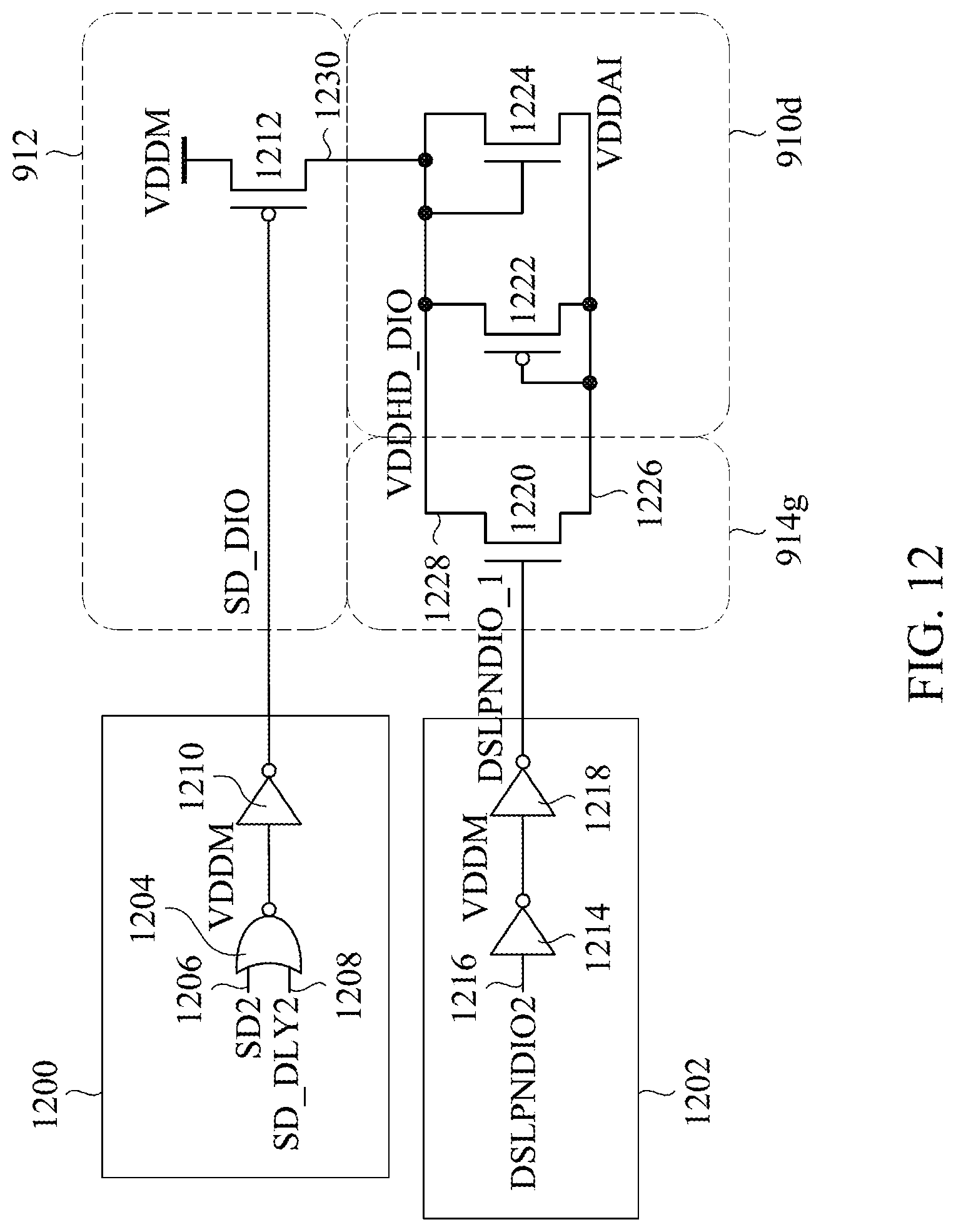 Patent US11776587 Figure 12 – Power ramping sequence control for a memory device