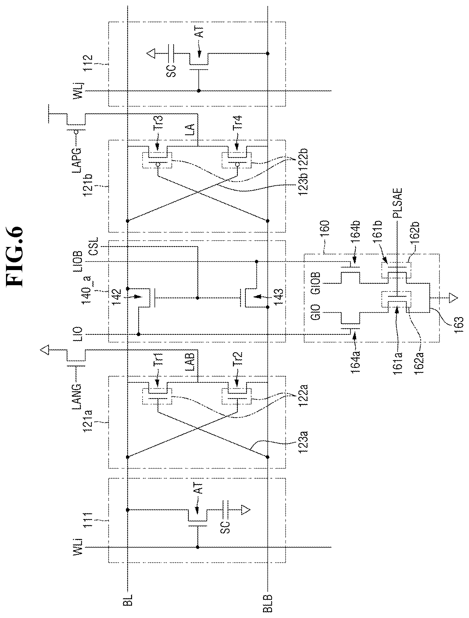 Patent US11776588 Figure 6 – Sense amplifier and semiconductor memory device including the sense amplifier