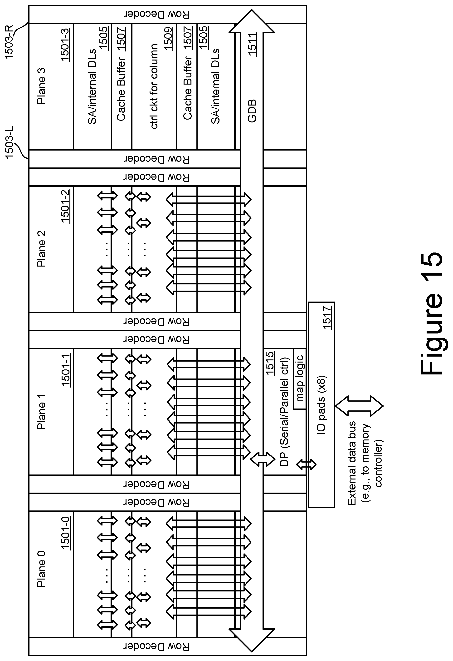 Patent US11776589 Figure 15 – Vertical compression scheme for compressed soft bit data in non-volatile memories with data latch groups